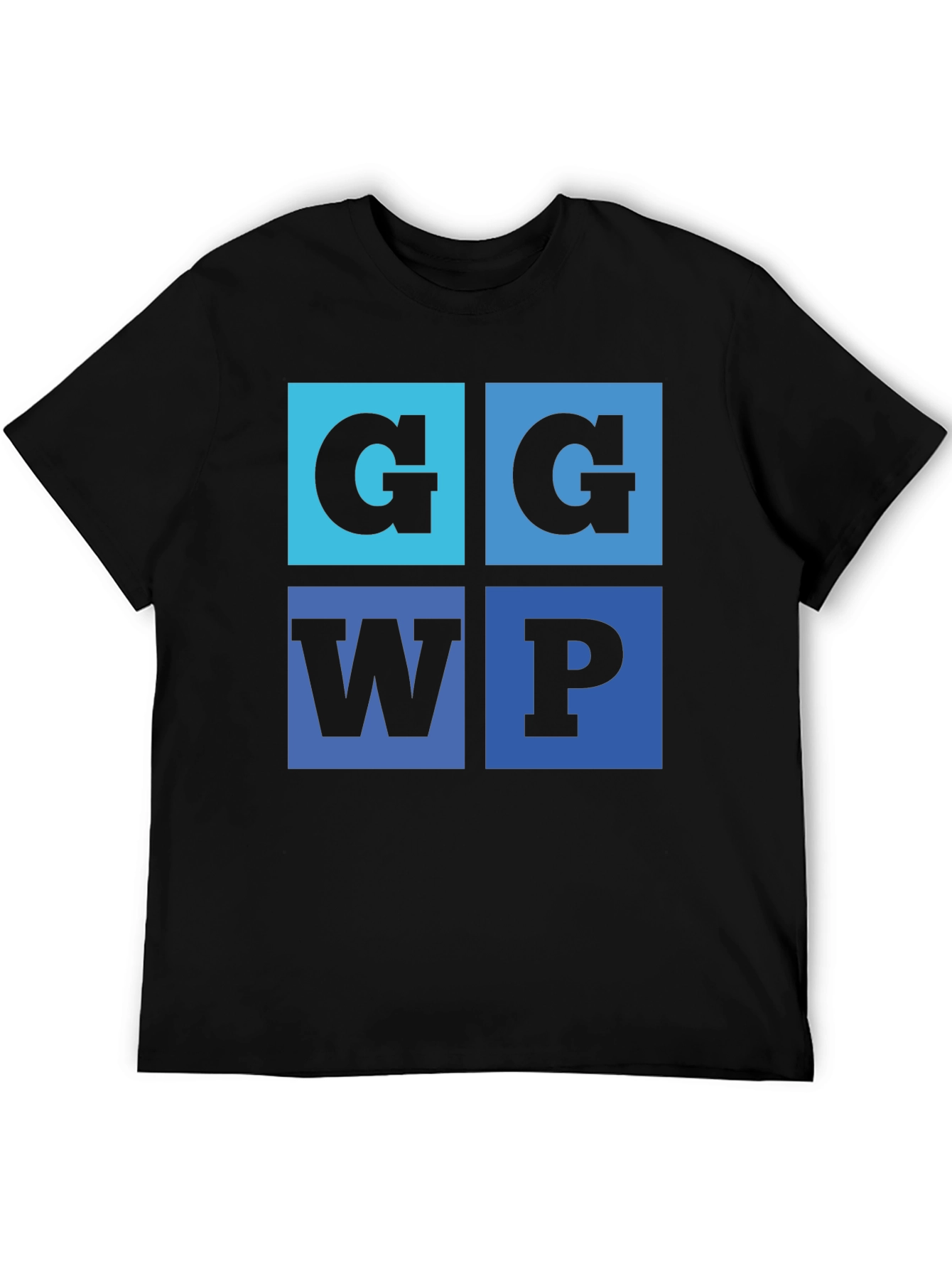 Black G G WP Graphic Tee - Cool Typography Design view 5