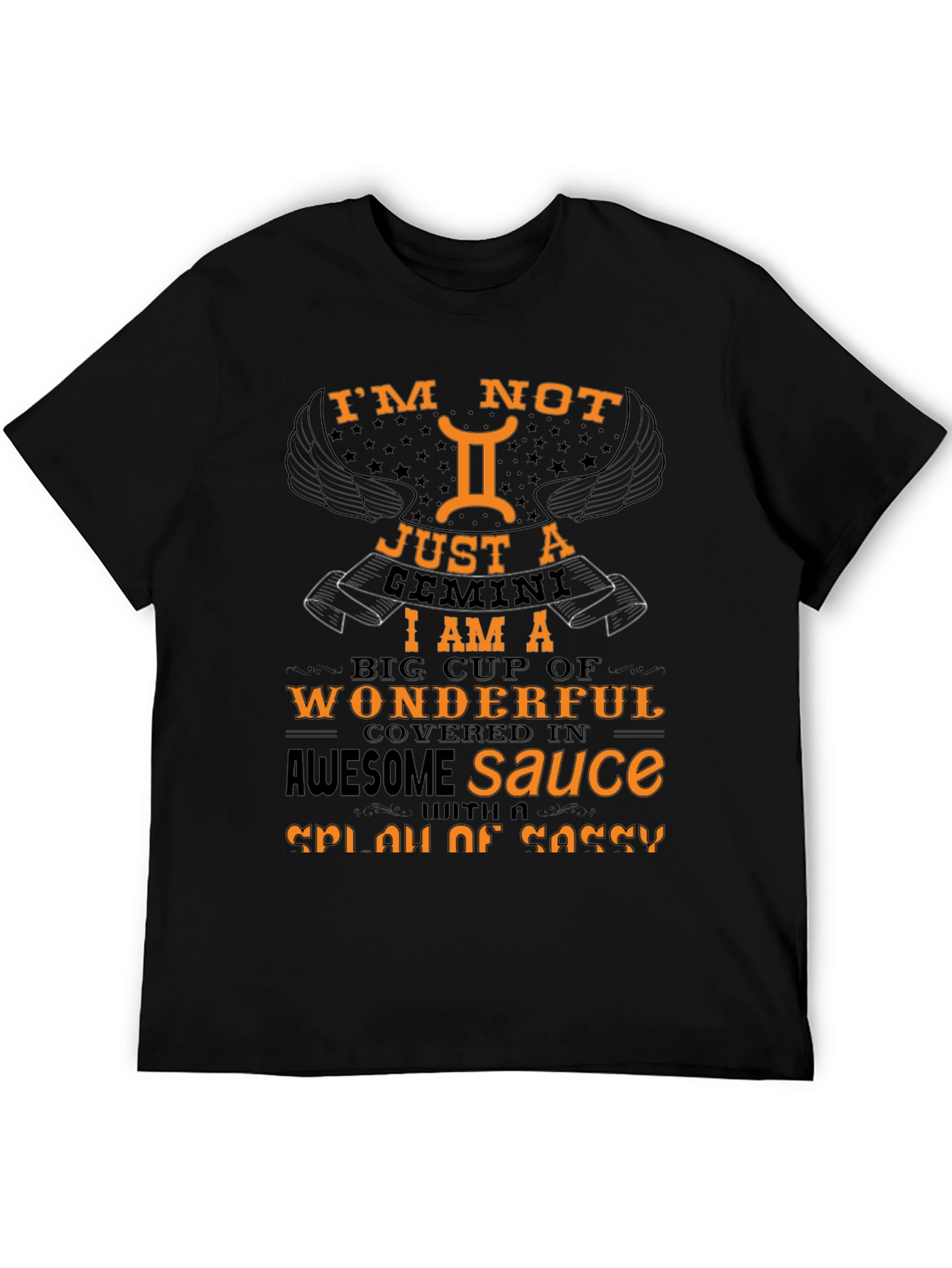 I'm Not Just A Gemini Black T-Shirt - 5