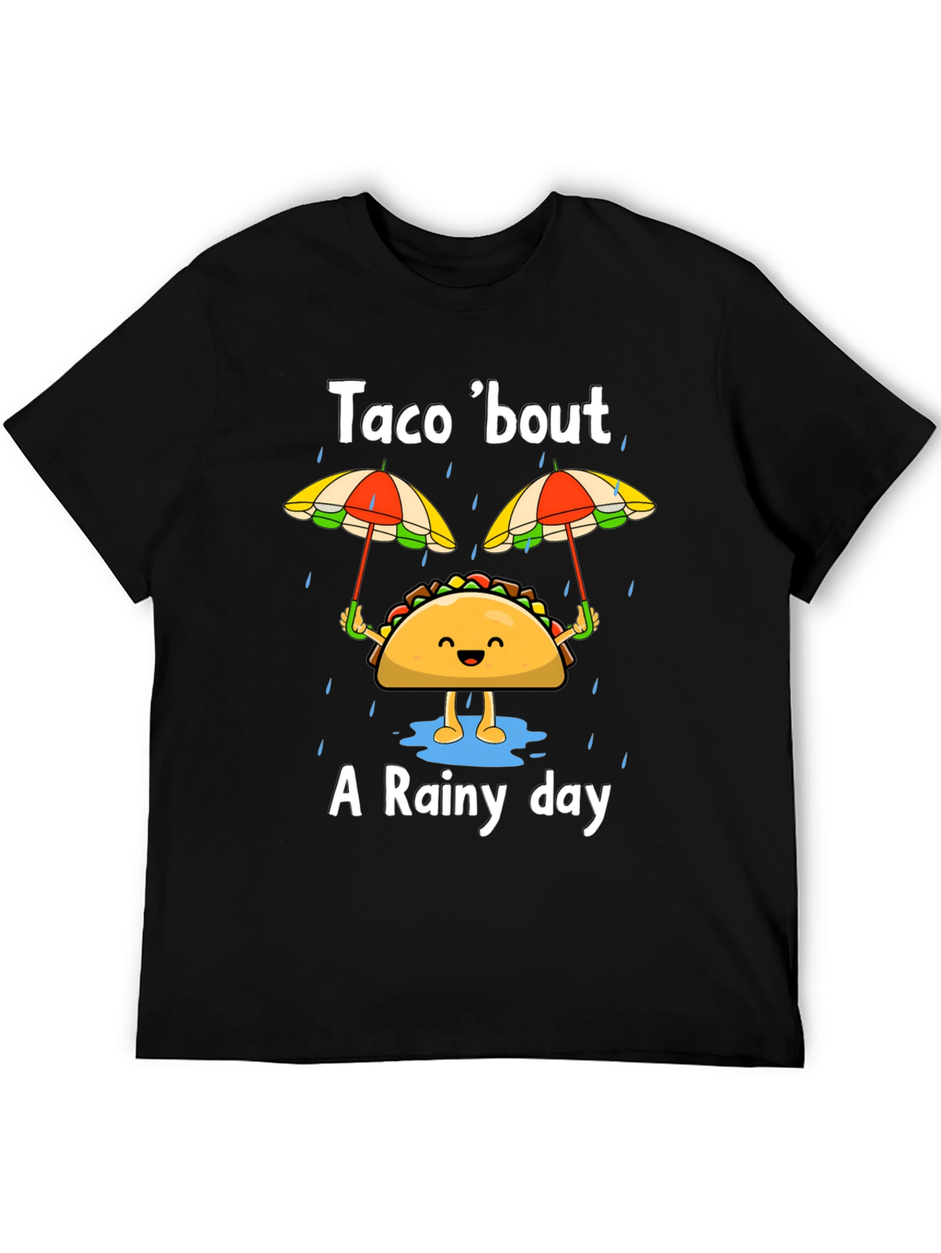 Black Taco 'bout A Rainy Day T-Shirt view 5