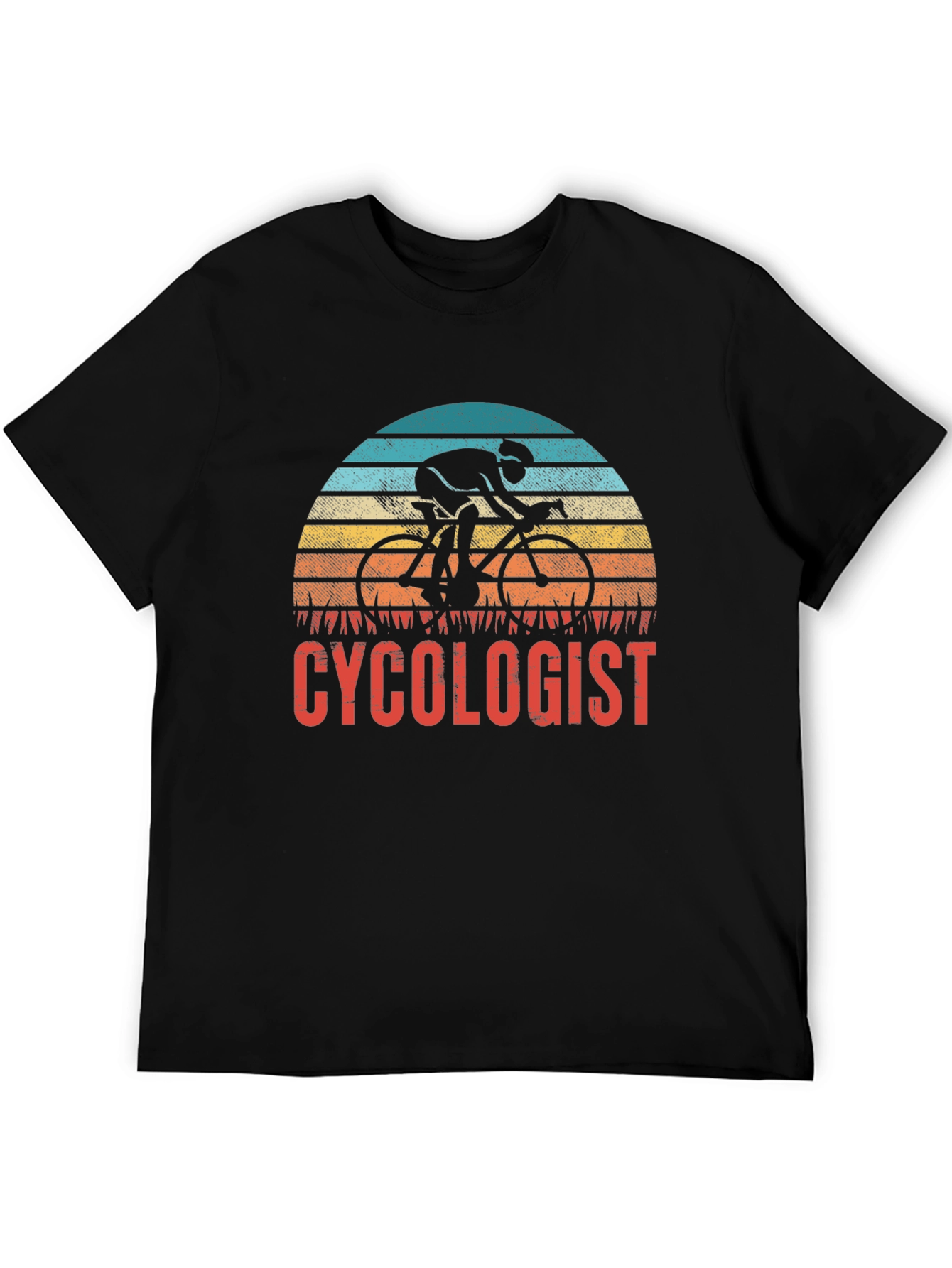 Black Cycologist T-Shirt - Funny Cycling Gift for Bike Lovers view 5