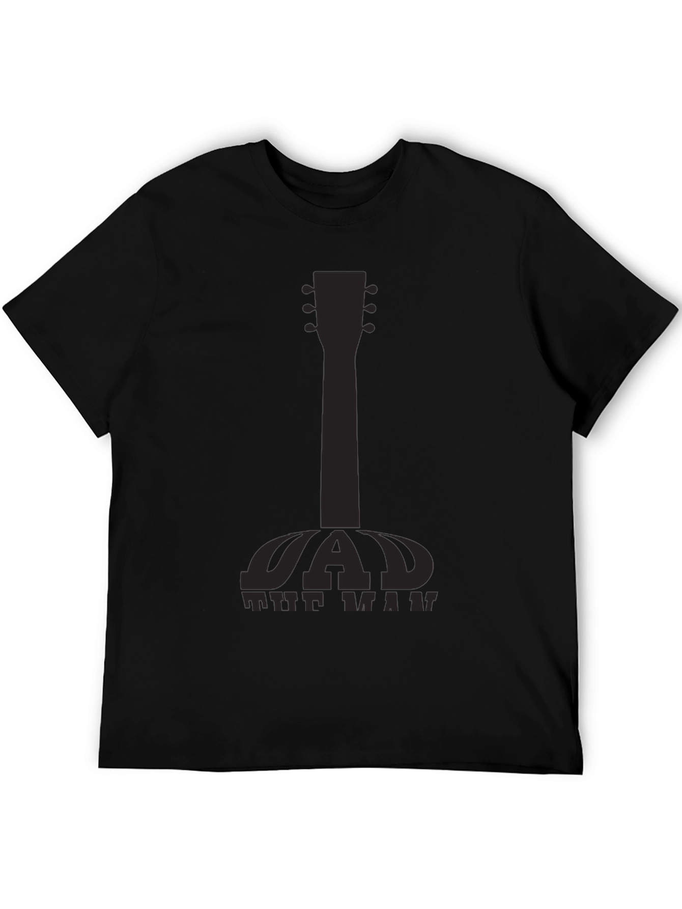 Black Dad The Man Guitar Graphic Tee view 5