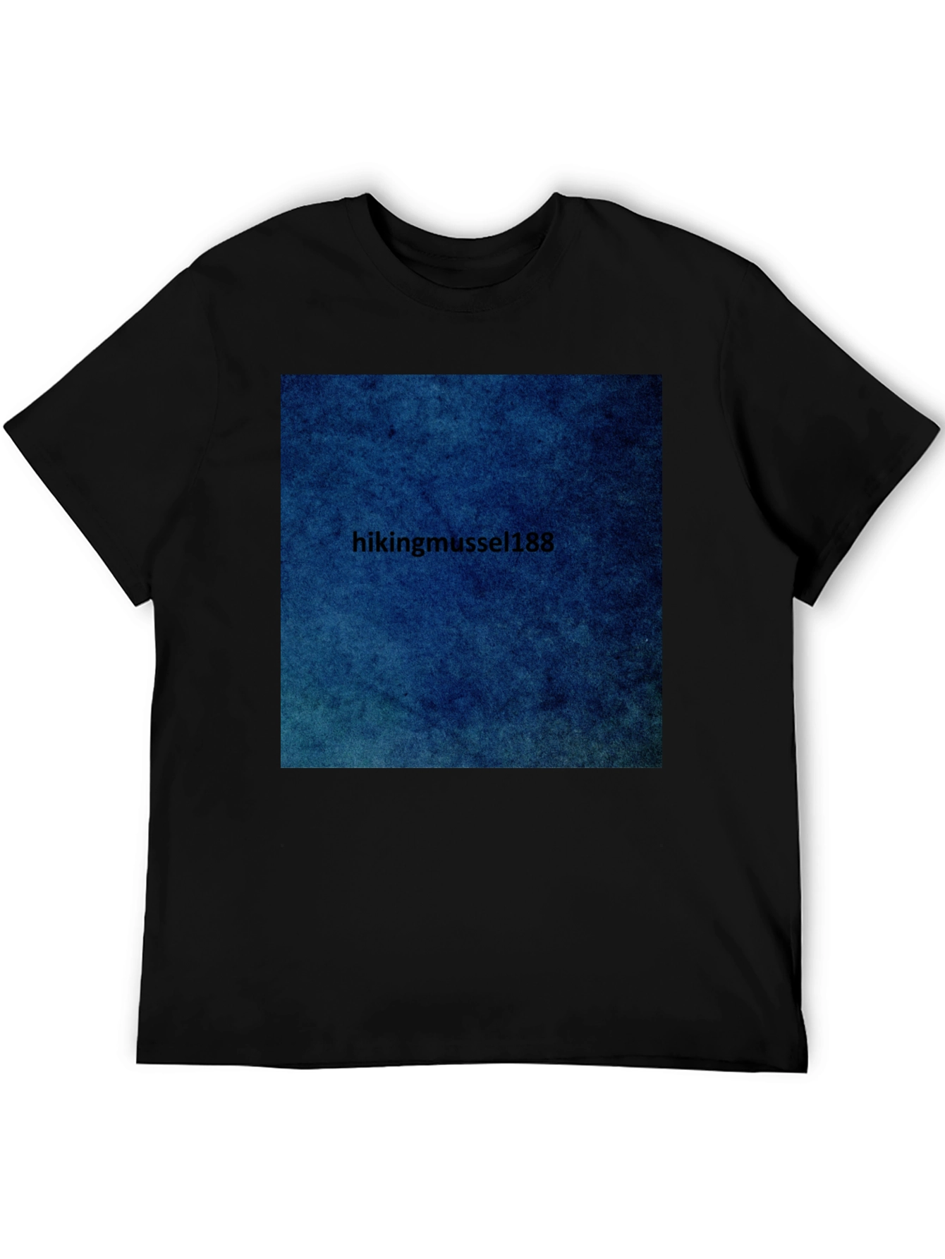 Black Unique Graphic Tee - Hikingmussel188 Design view 5