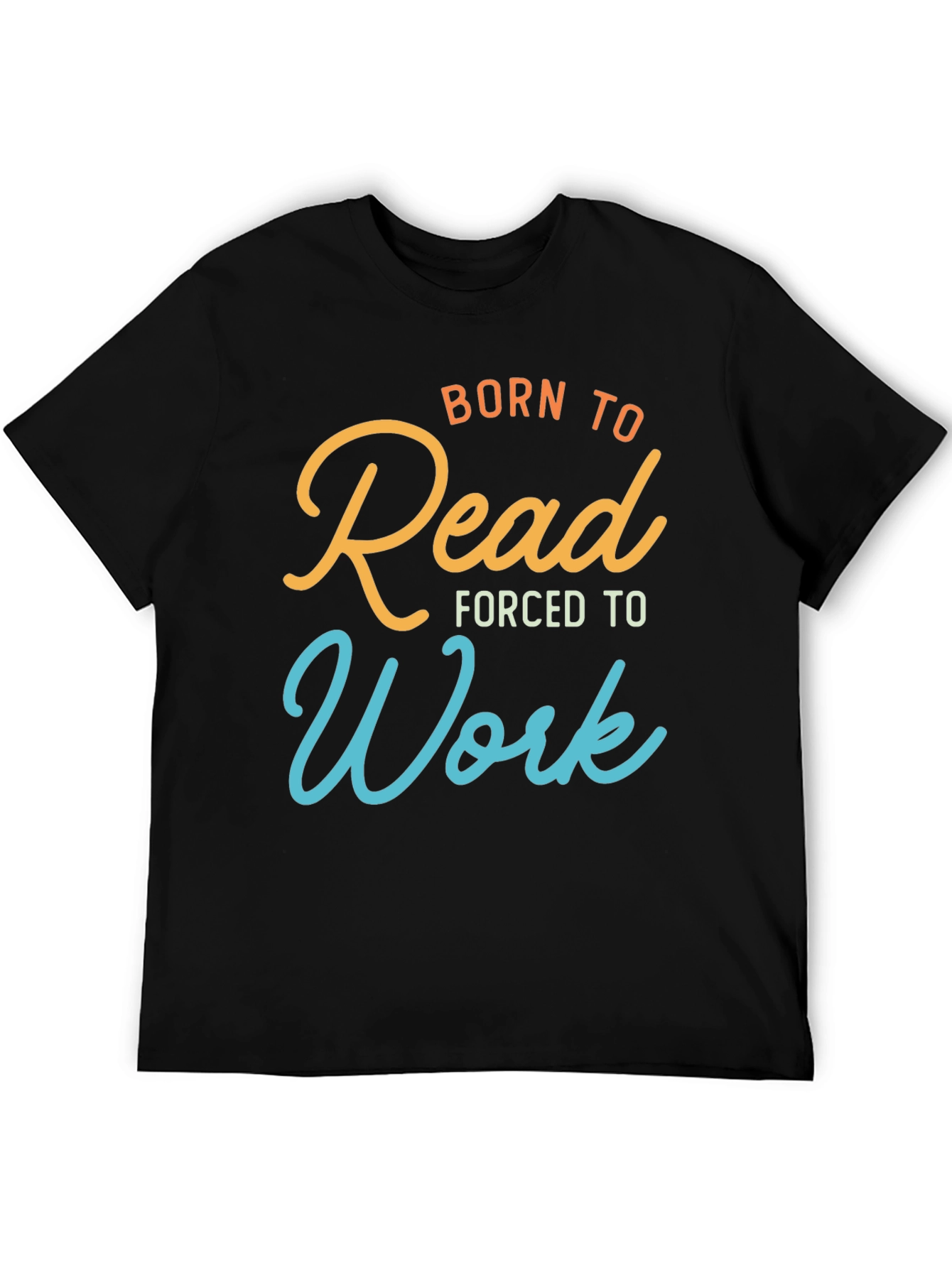Black Born to Read T-Shirt Funny Book Lover Tee view 5