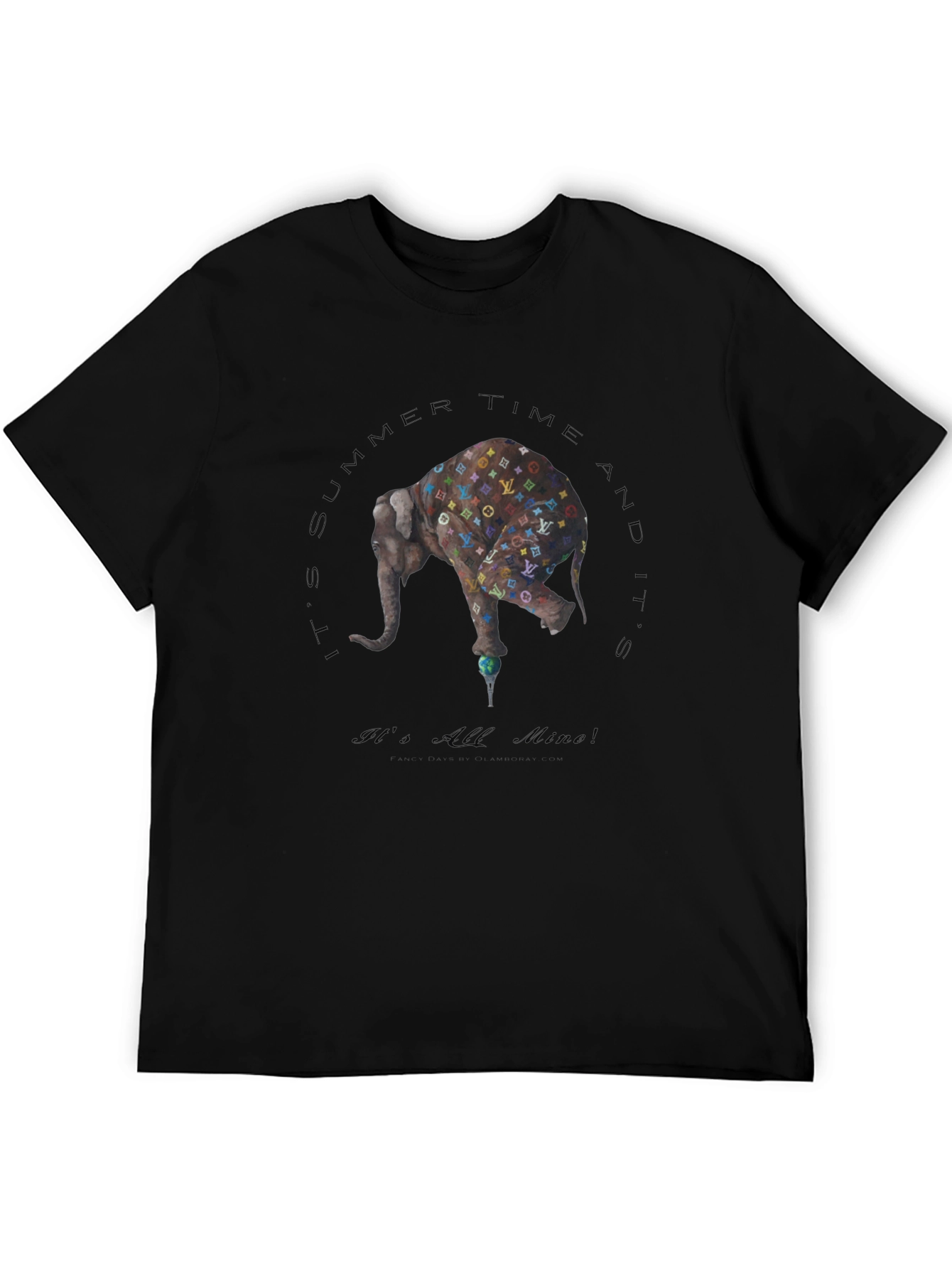 Black Elephant "It's All Mine" Graphic T-Shirt view 5