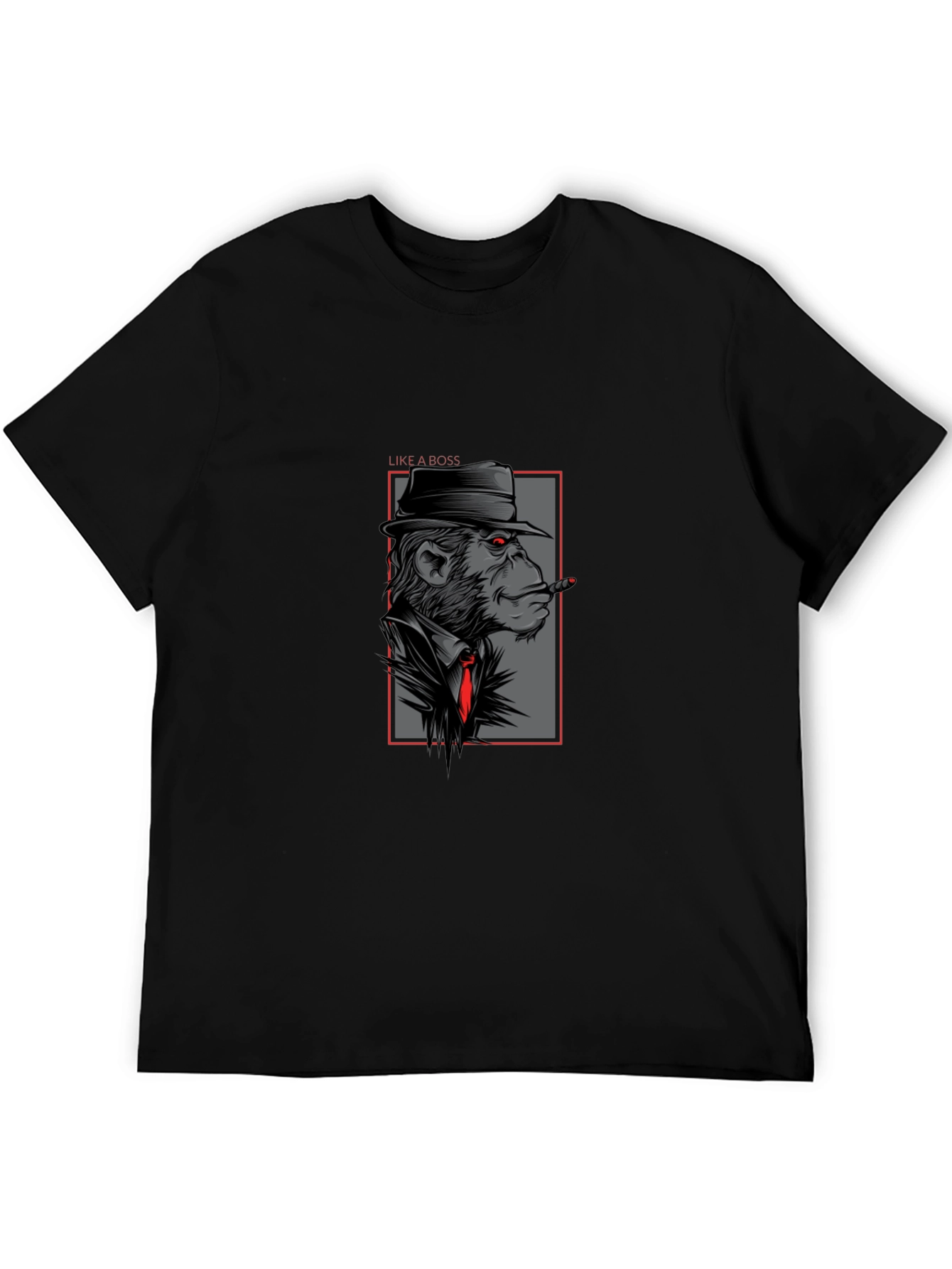 Black Monkey Mafia Boss Graphic T-Shirt view 5