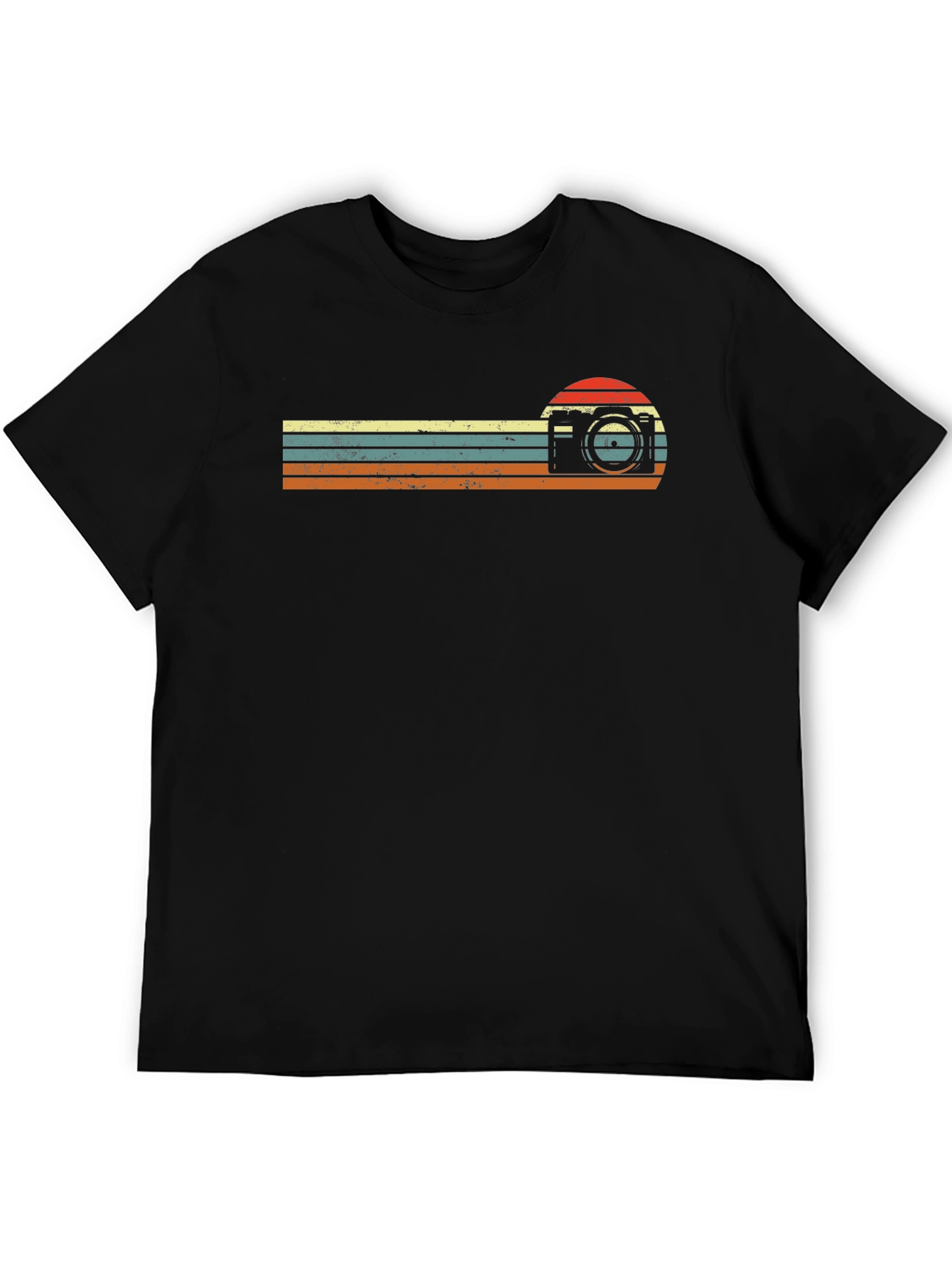 Black Retro Camera Graphic Tee - Photographer Gift view 5