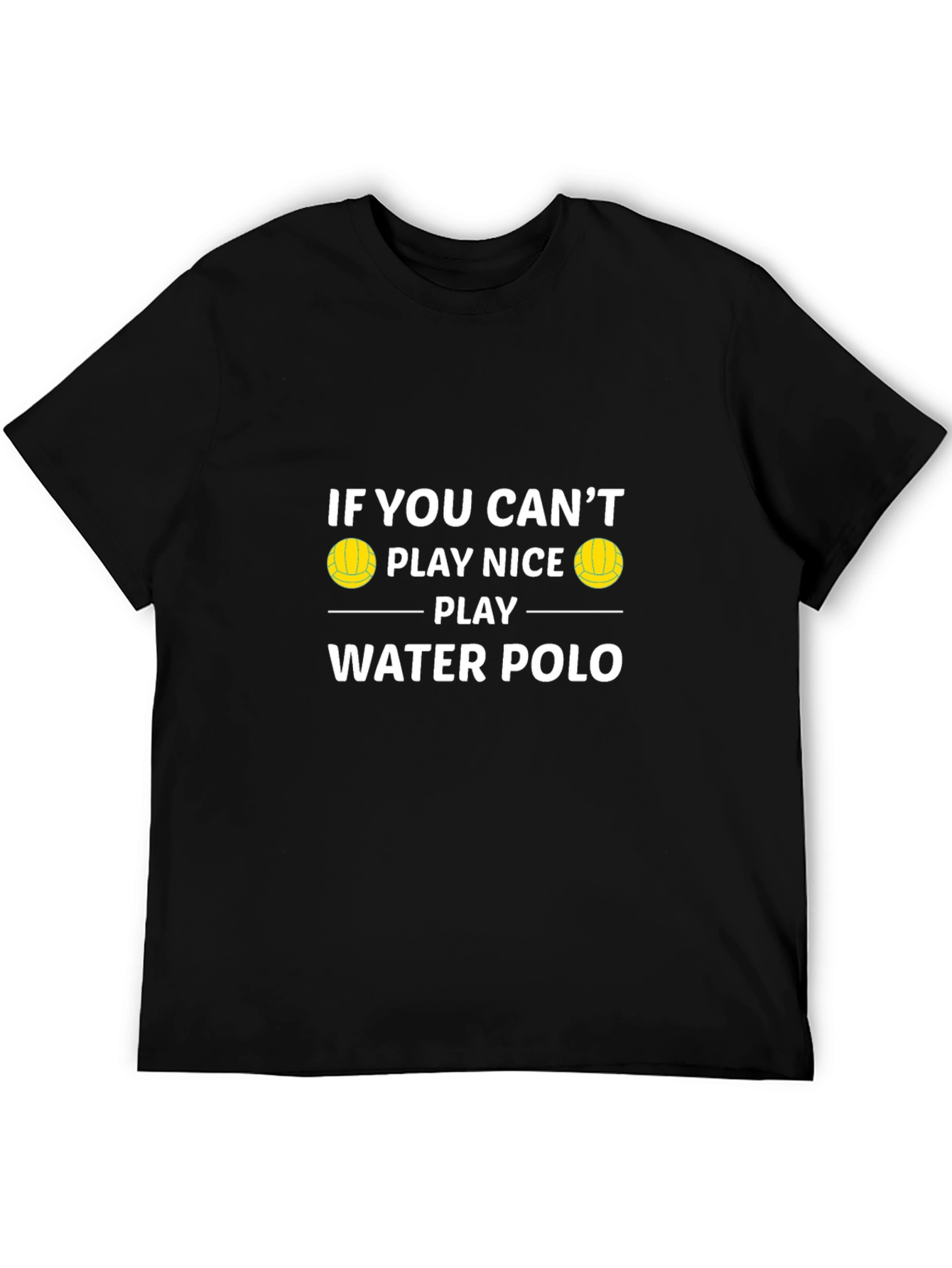 Black Water Polo Graphic Tee - Play Nice T-Shirt view 5