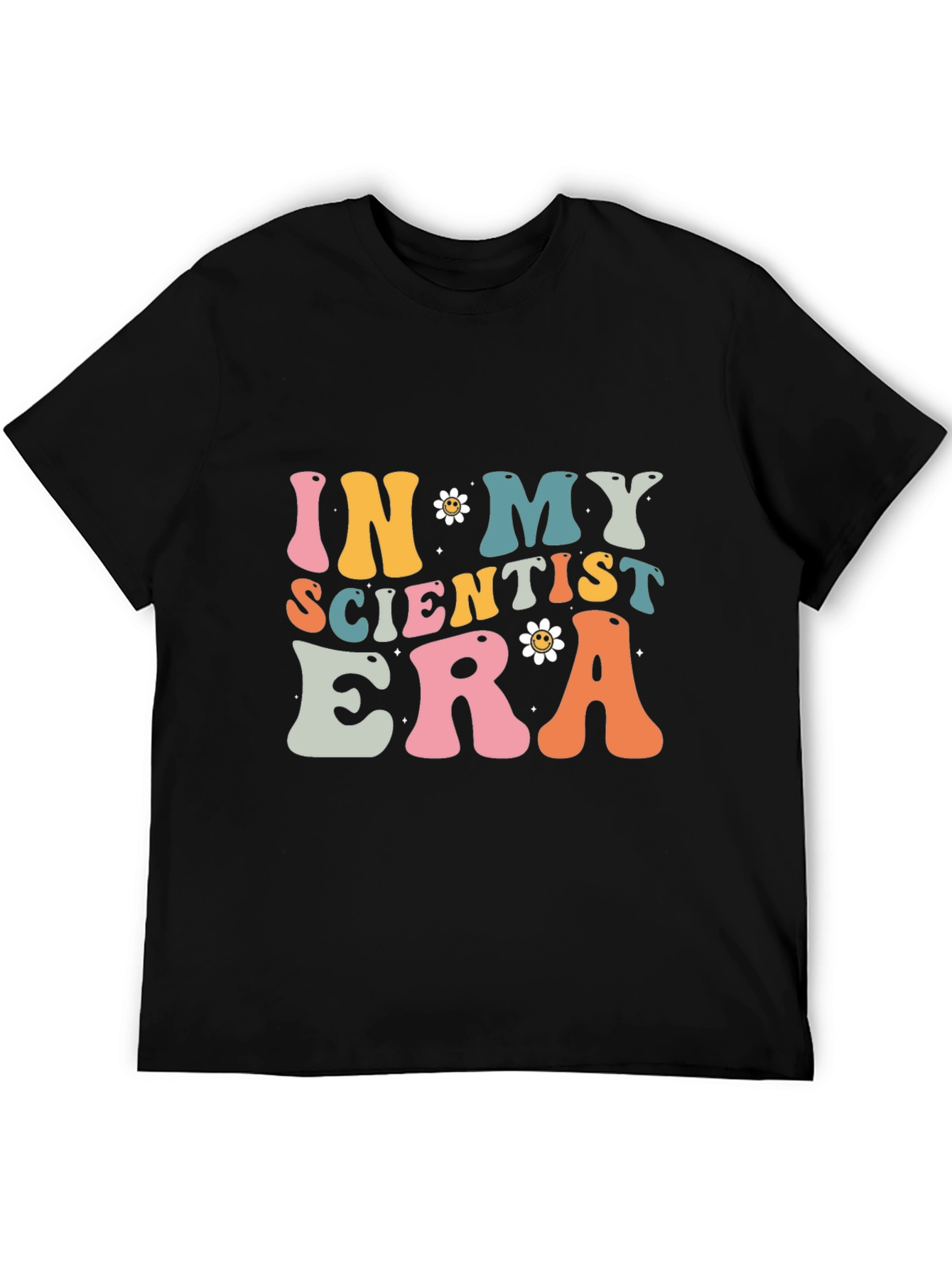 Black In My Scientist Era Black Cotton T-Shirt view 5