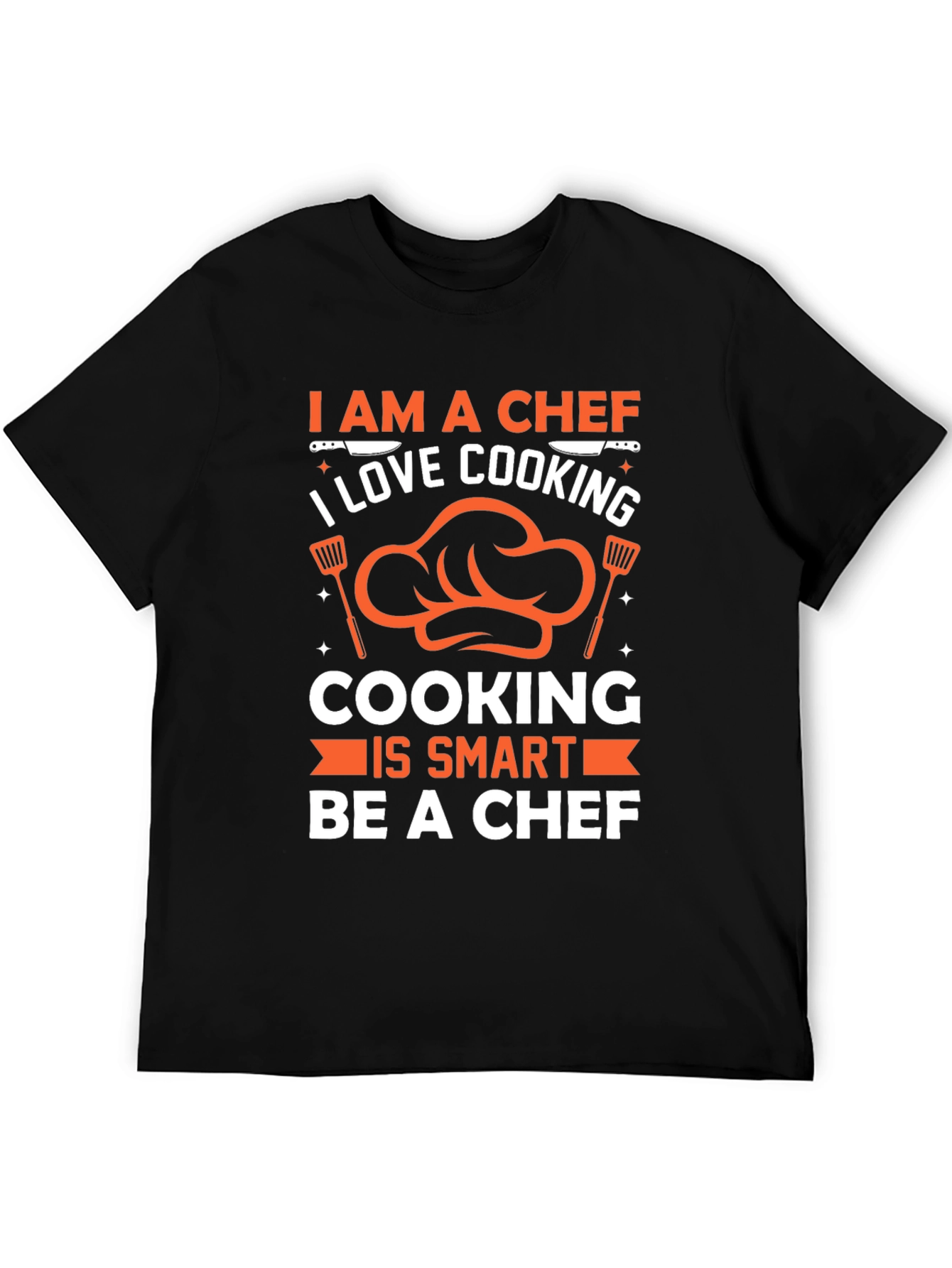 Black I am a Chef Graphic T-Shirt Cooking Lover view 5