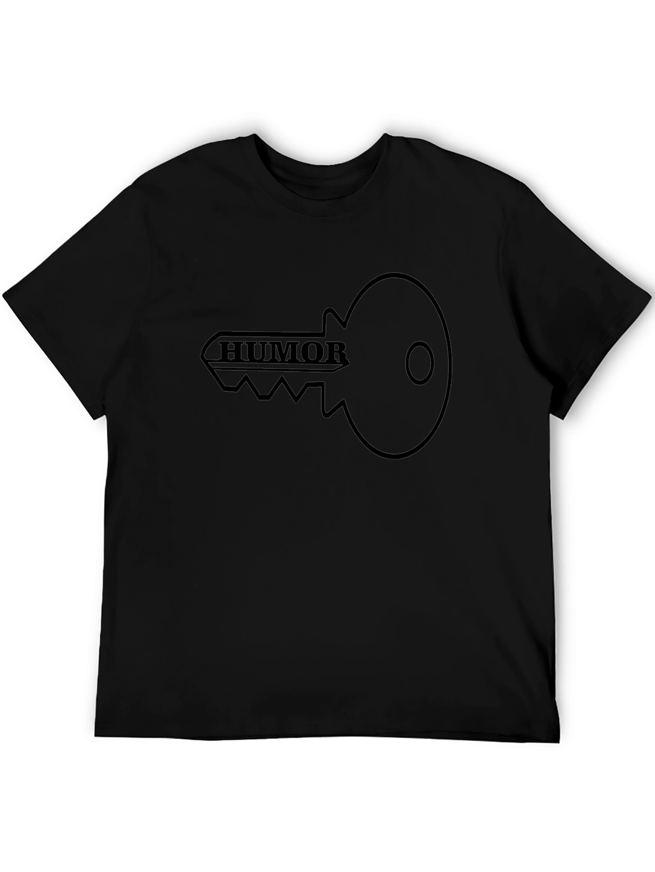Black Humor Key Graphic Tee - Unlock Your Style! view 5