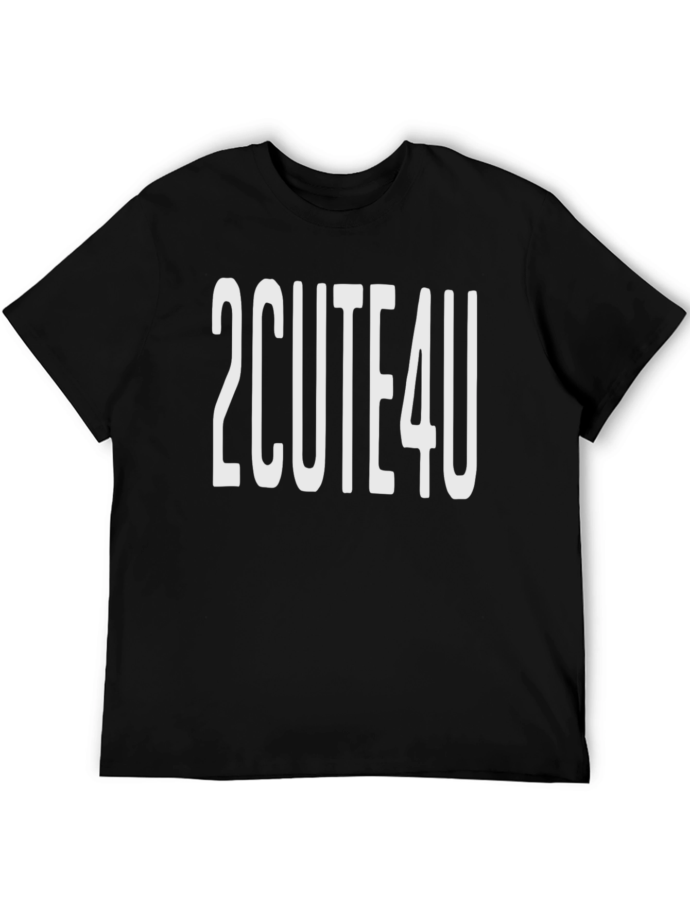 Black 2CUTE4U Black Graphic Tee view 5