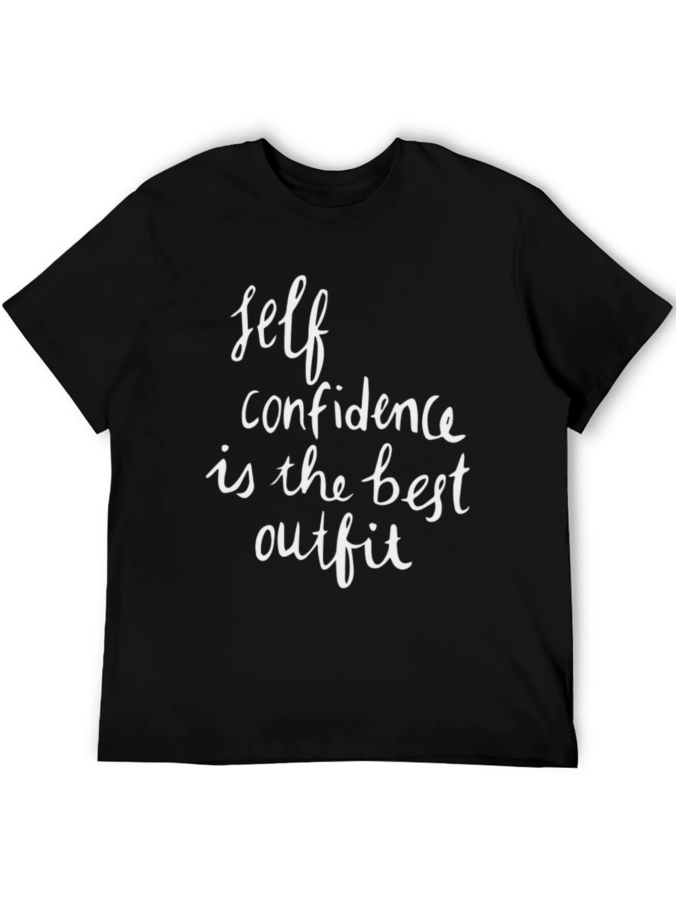 Black Self Confidence Best Outfit T-Shirt view 5