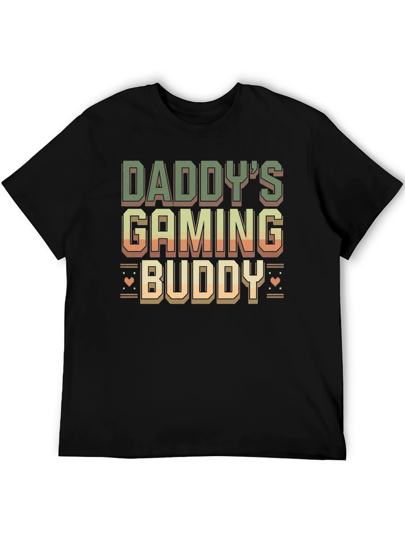 Black Daddy's Gaming Buddy T-Shirt view 5