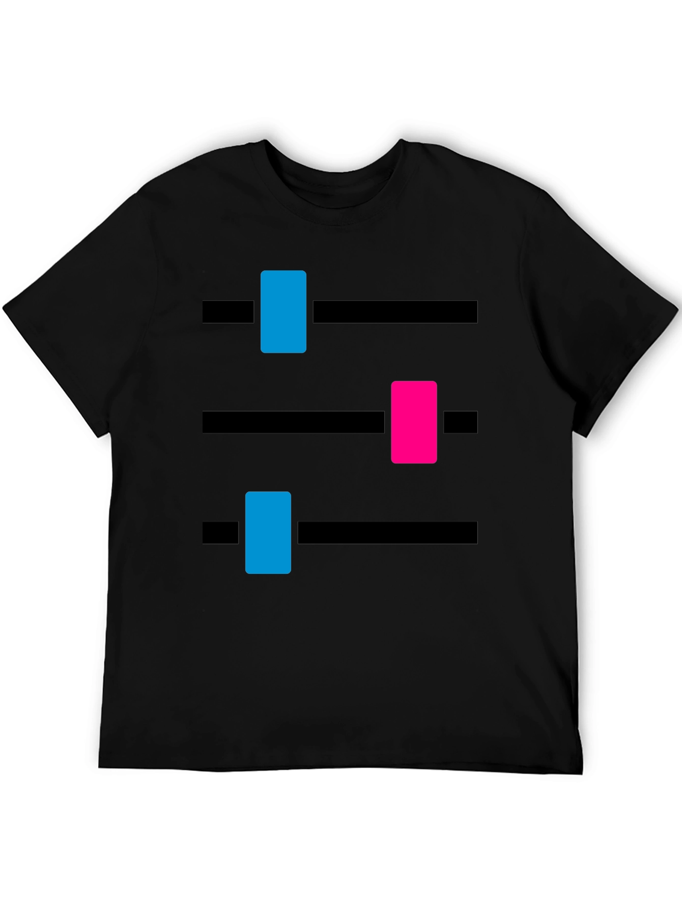 Black DJ Mixer Graphic Tee - Black Cotton Blend view 5