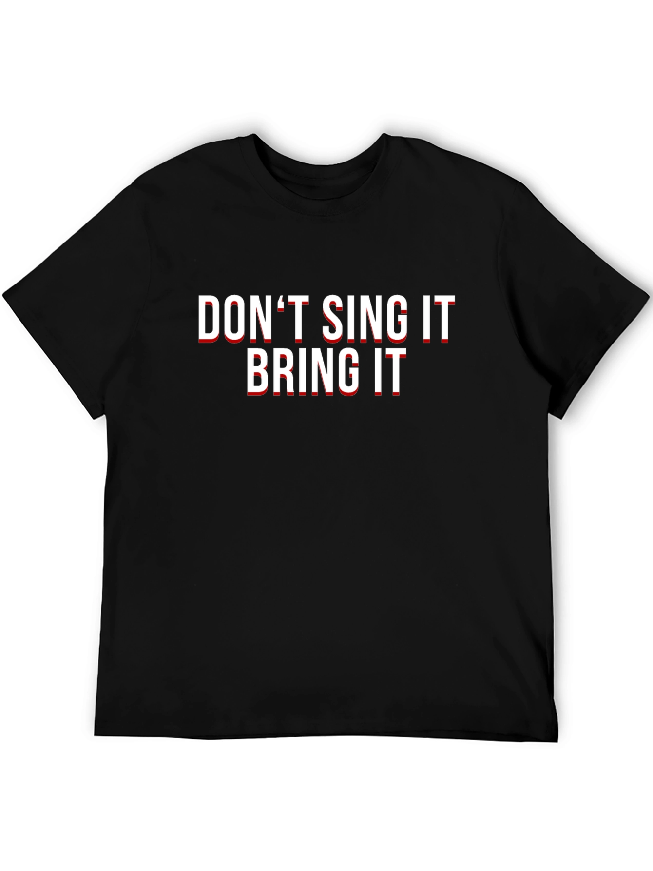Black Don't Sing It Bring It Black Graphic Tee view 5