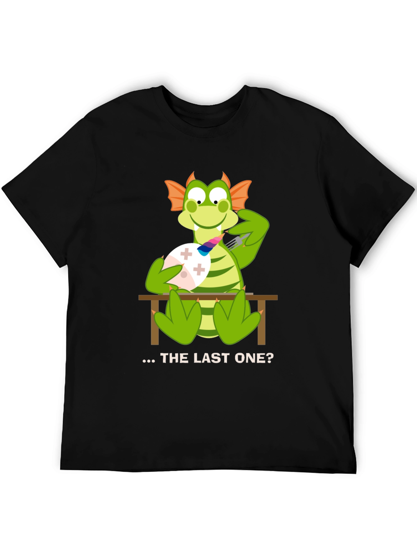 Black Dragon Eating Last Egg T-Shirt view 5
