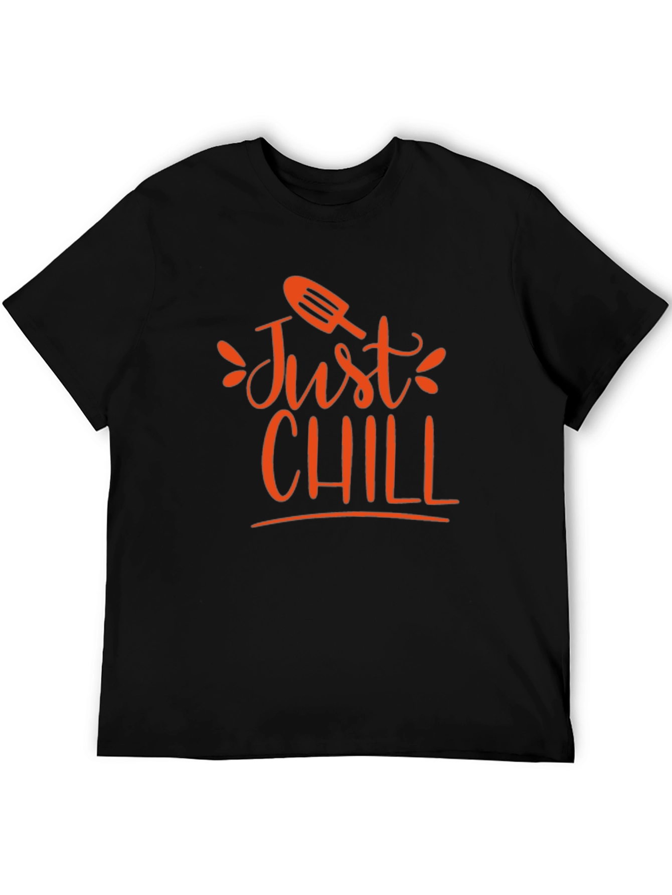 Black Just Chill T-Shirt - Summer Vibes Tee view 5
