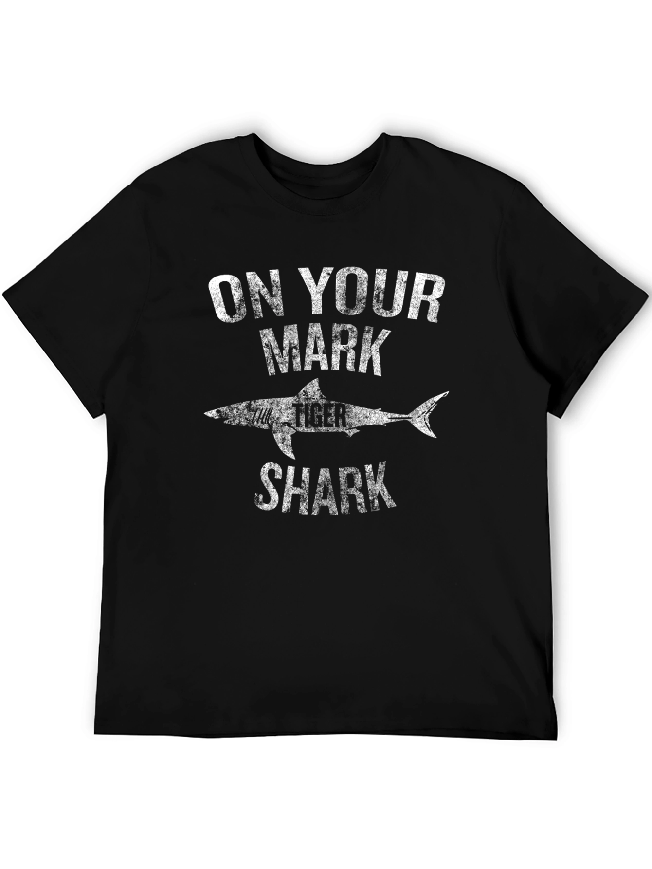 Black On Your Mark Shark Graphic Tee view 5