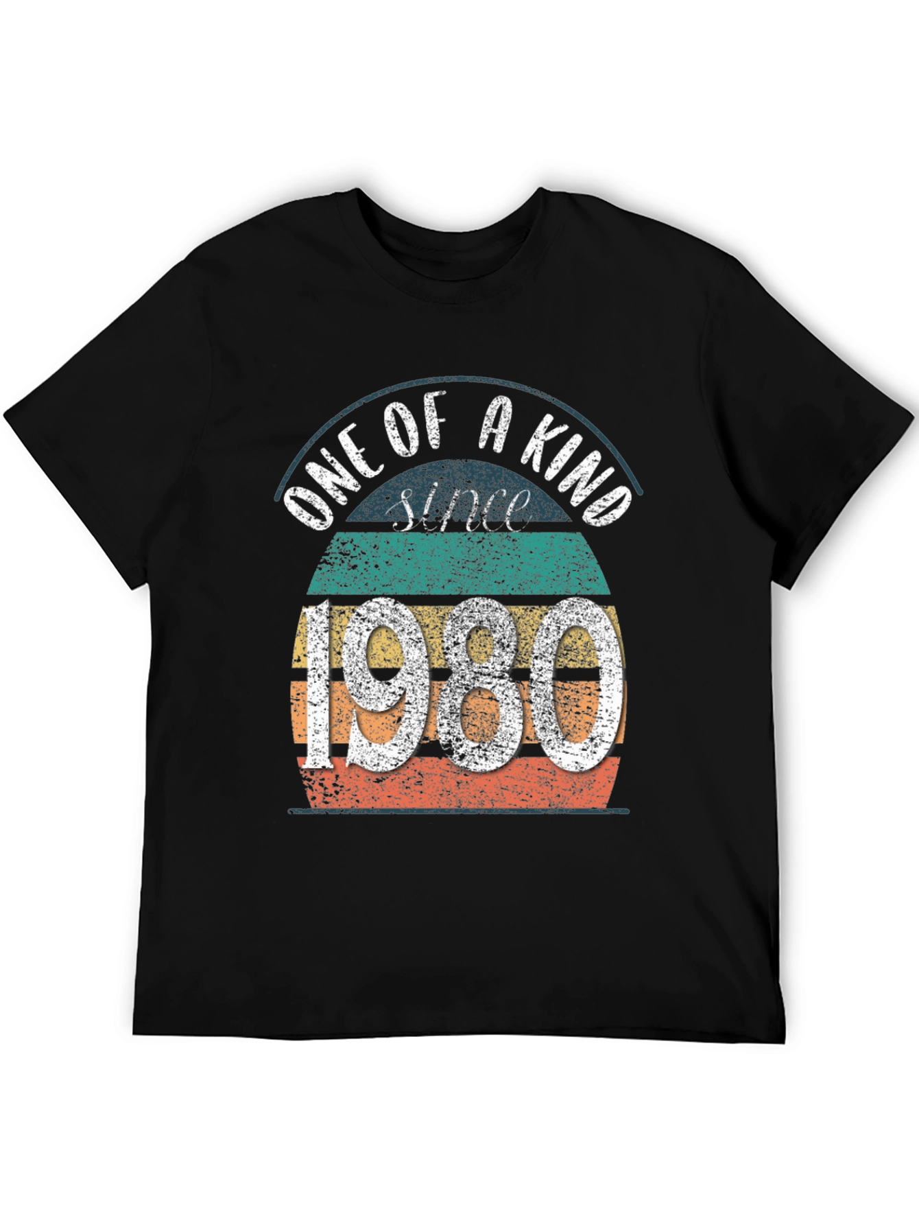 Black One of a Kind Since 1980 T-Shirt view 5