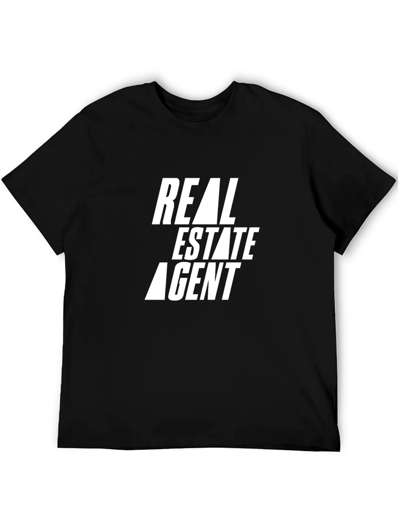 Black Real Estate Agent Graphic Tee - Black view 5