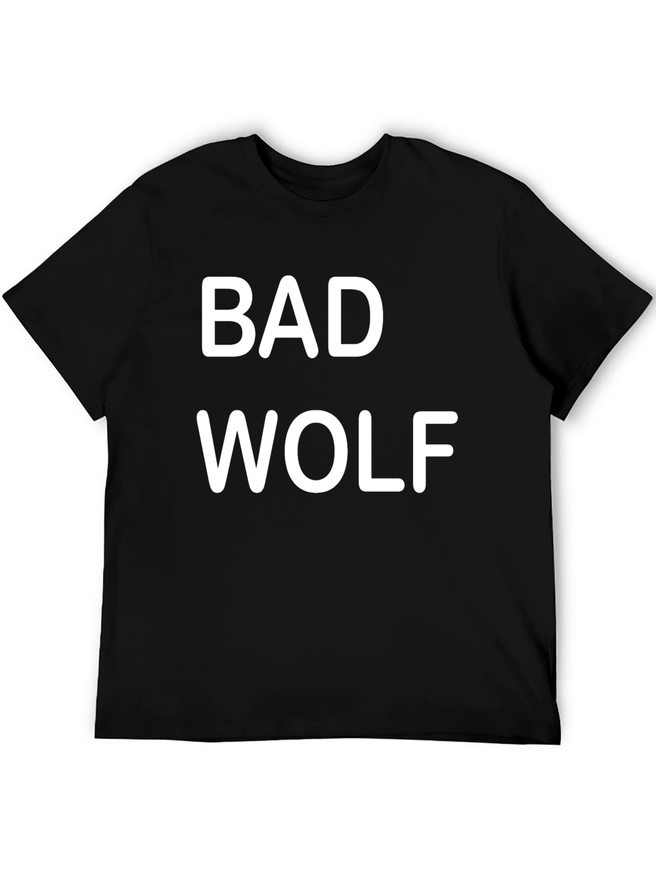 Black Bad Wolf Graphic T-Shirt - Black, Short Sleeve view 5