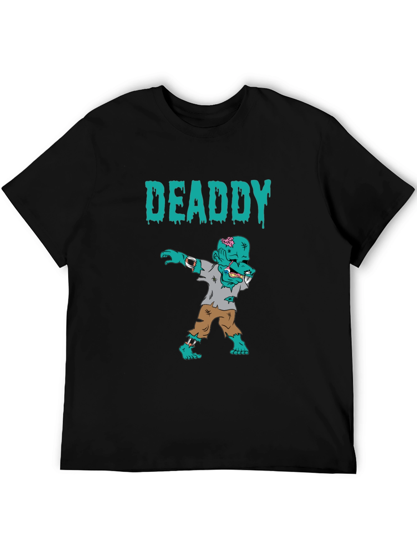 Black Deaddy Zombie Dab T-Shirt - Halloween Tee view 5