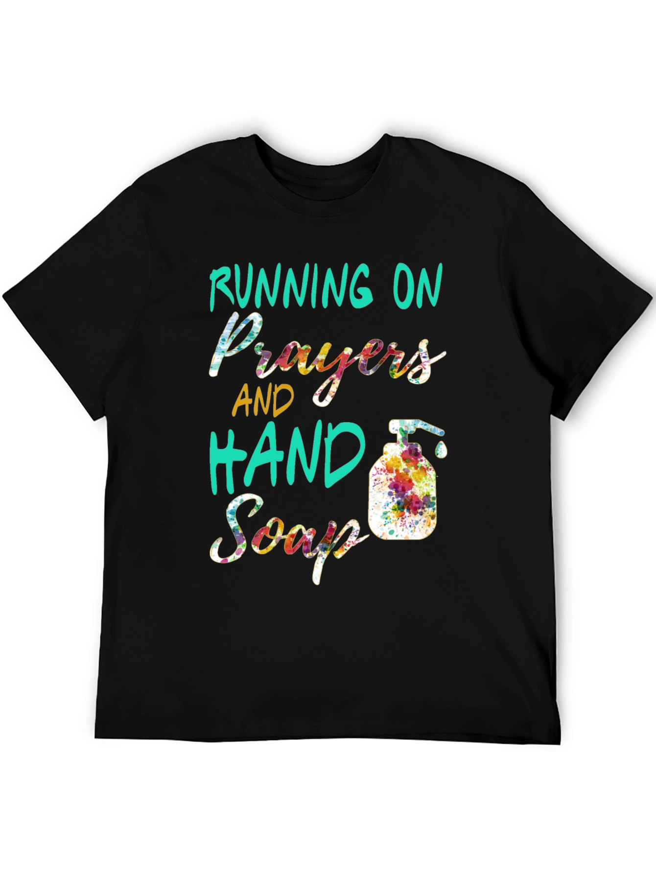 Black Prayers and Hand Soap Black Tee view 5