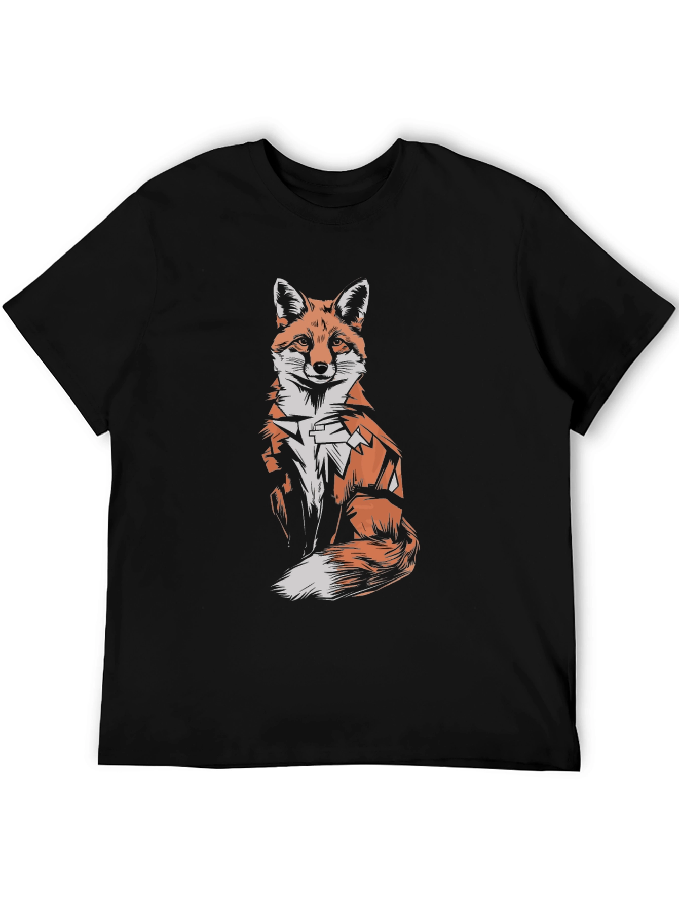 Black Fox Graphic Tee - Men's Short Sleeve T-Shirt view 5