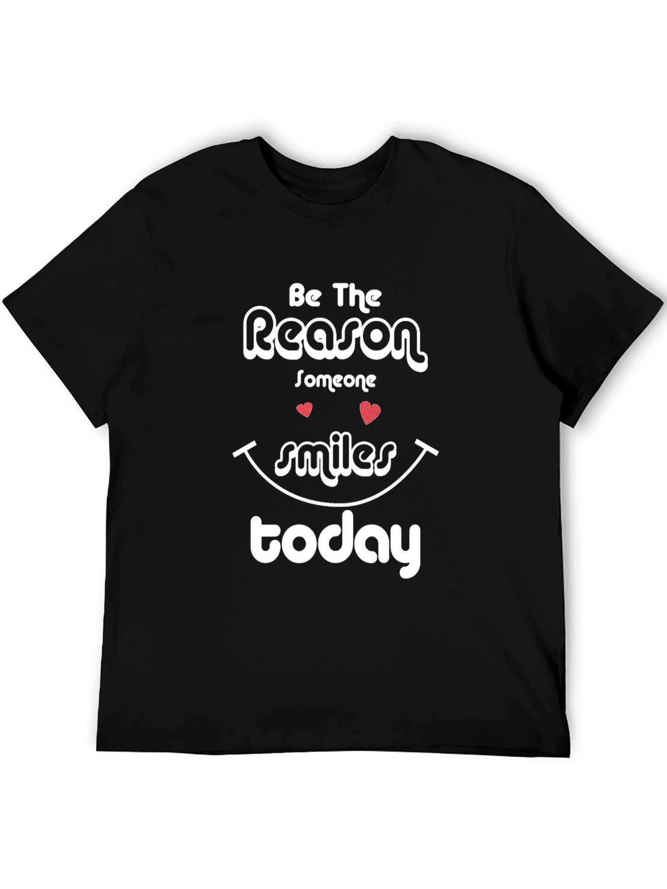 Black Be The Reason Smile Today T-Shirt view 5