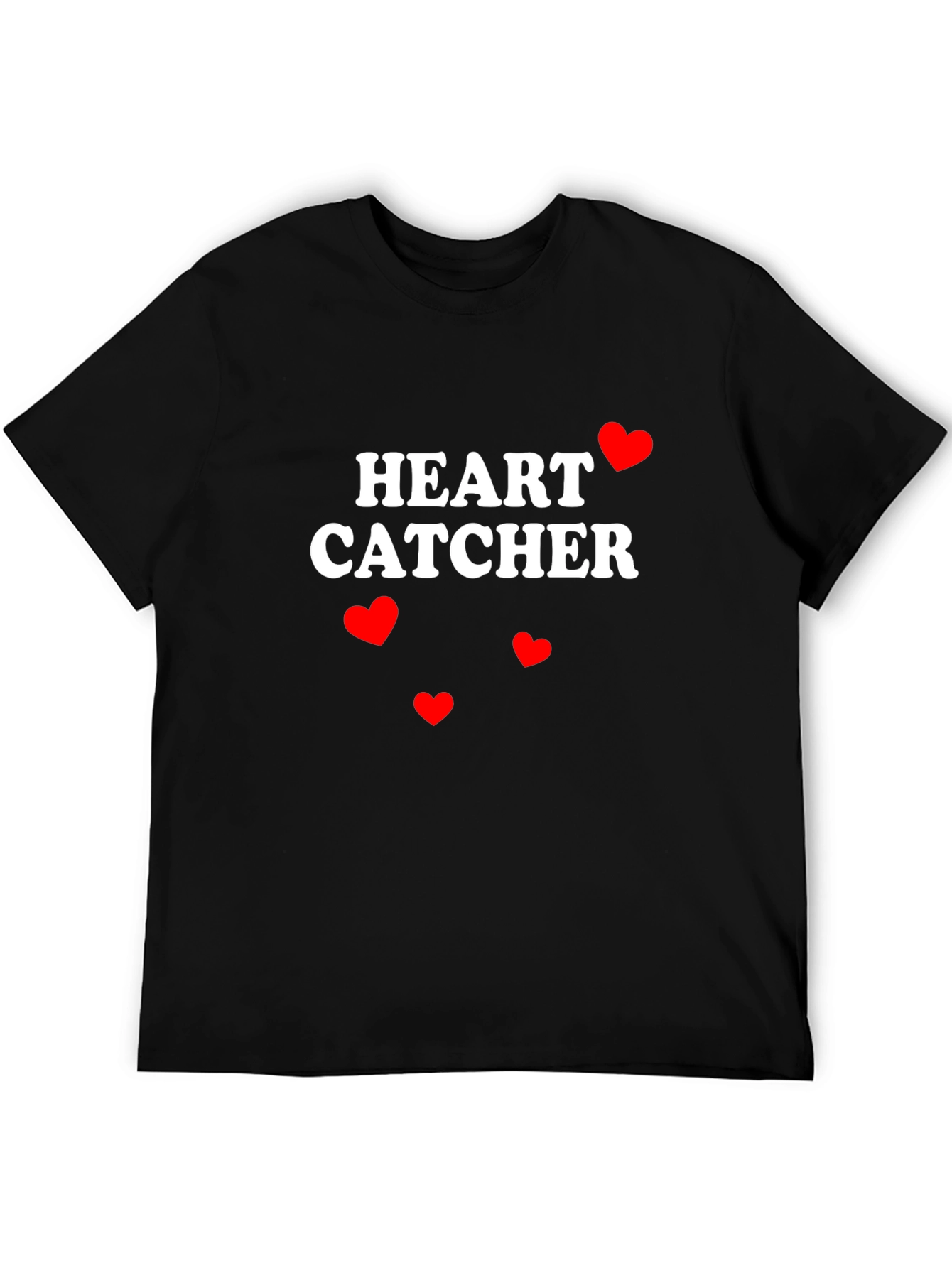 Black Heart Catcher Graphic Tee - Valentine's Day Ready view 5