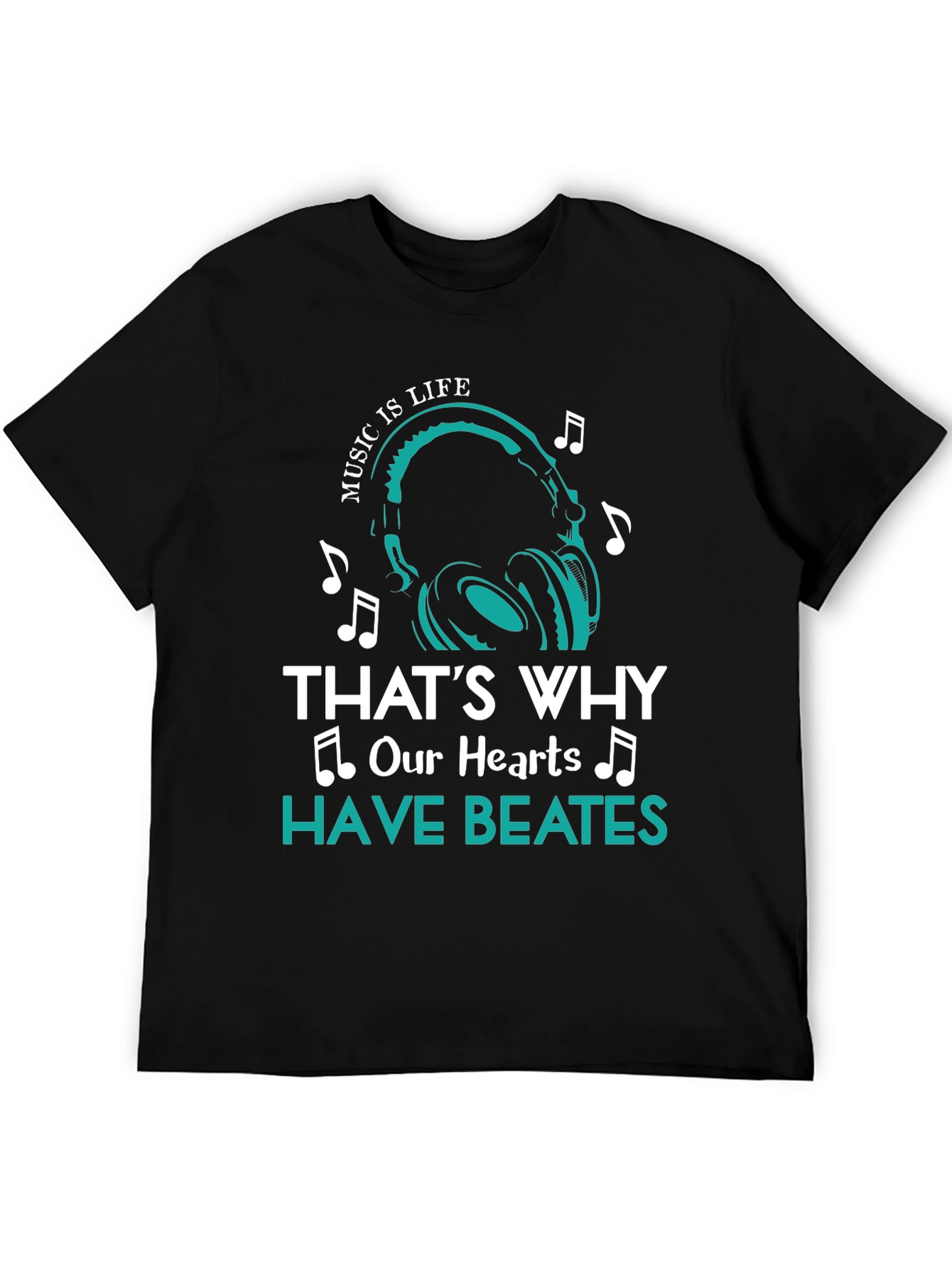 Black Music is Life T-Shirt - Beats Design view 5