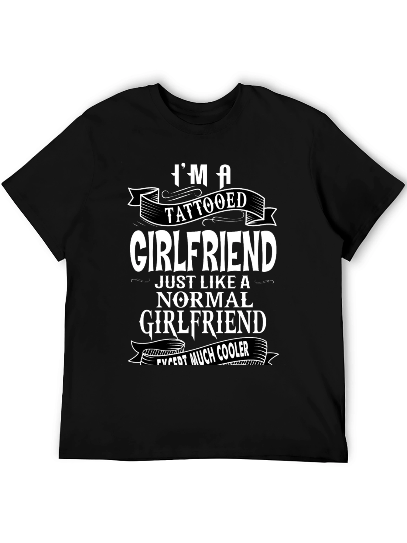 Black Tattooed Girlfriend Graphic T-Shirt - Cool & Unique Gift Idea view 5