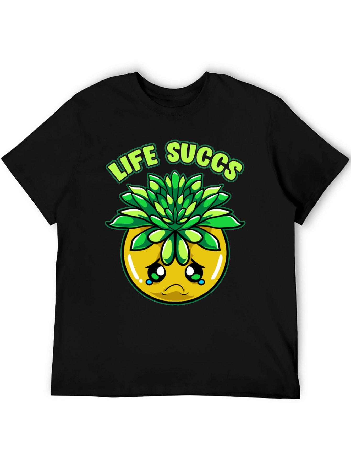 Black Life Succs T-Shirt - Funny Plant Pun Tee view 5