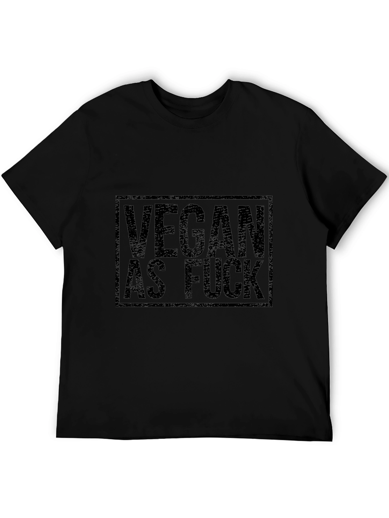 Vegan As Fuck Graphic Tee - Black - 5