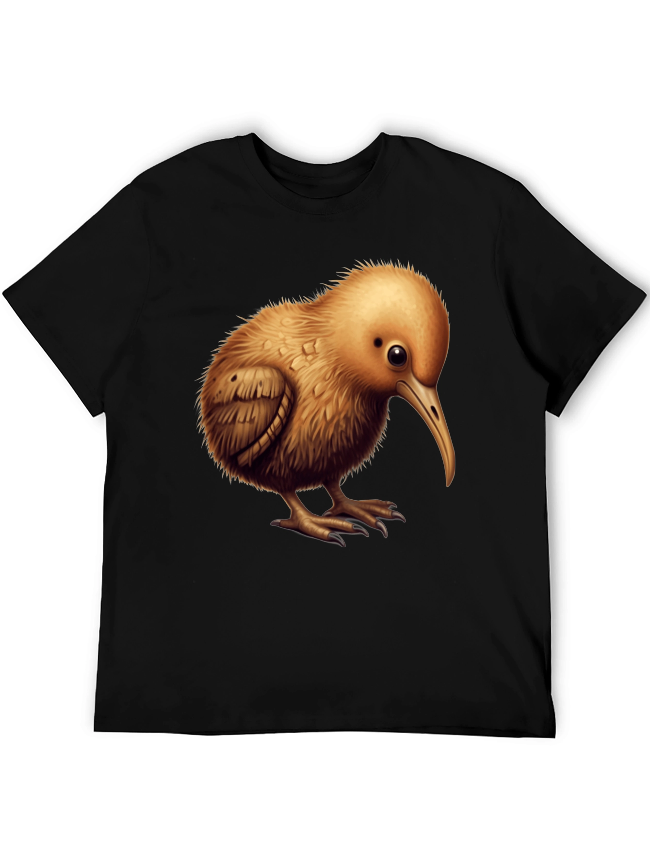 Black Kiwi Bird Graphic T-Shirt - Unique Animal Design view 5