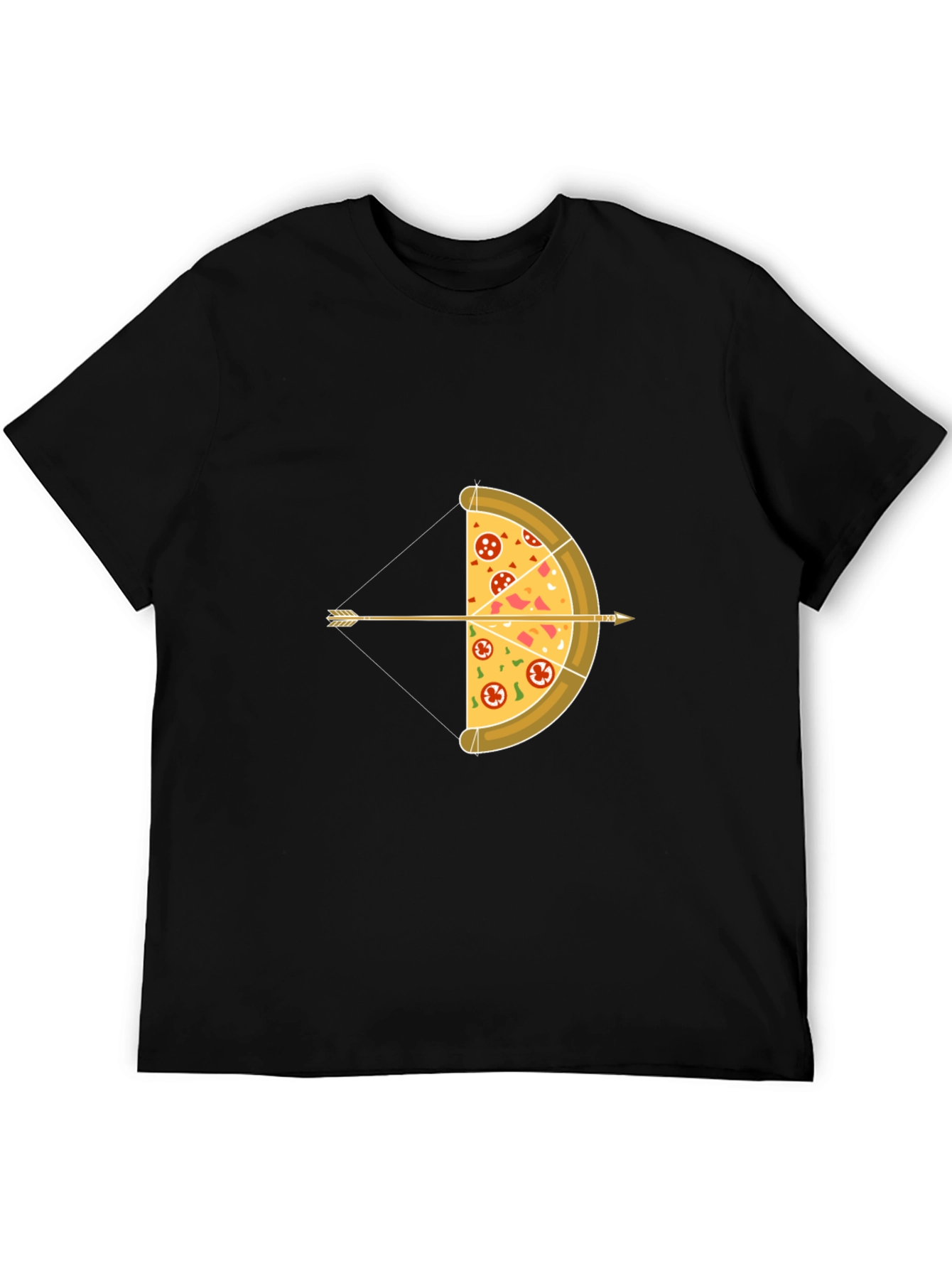 Black Pizza Bow & Arrow Graphic Tee view 5