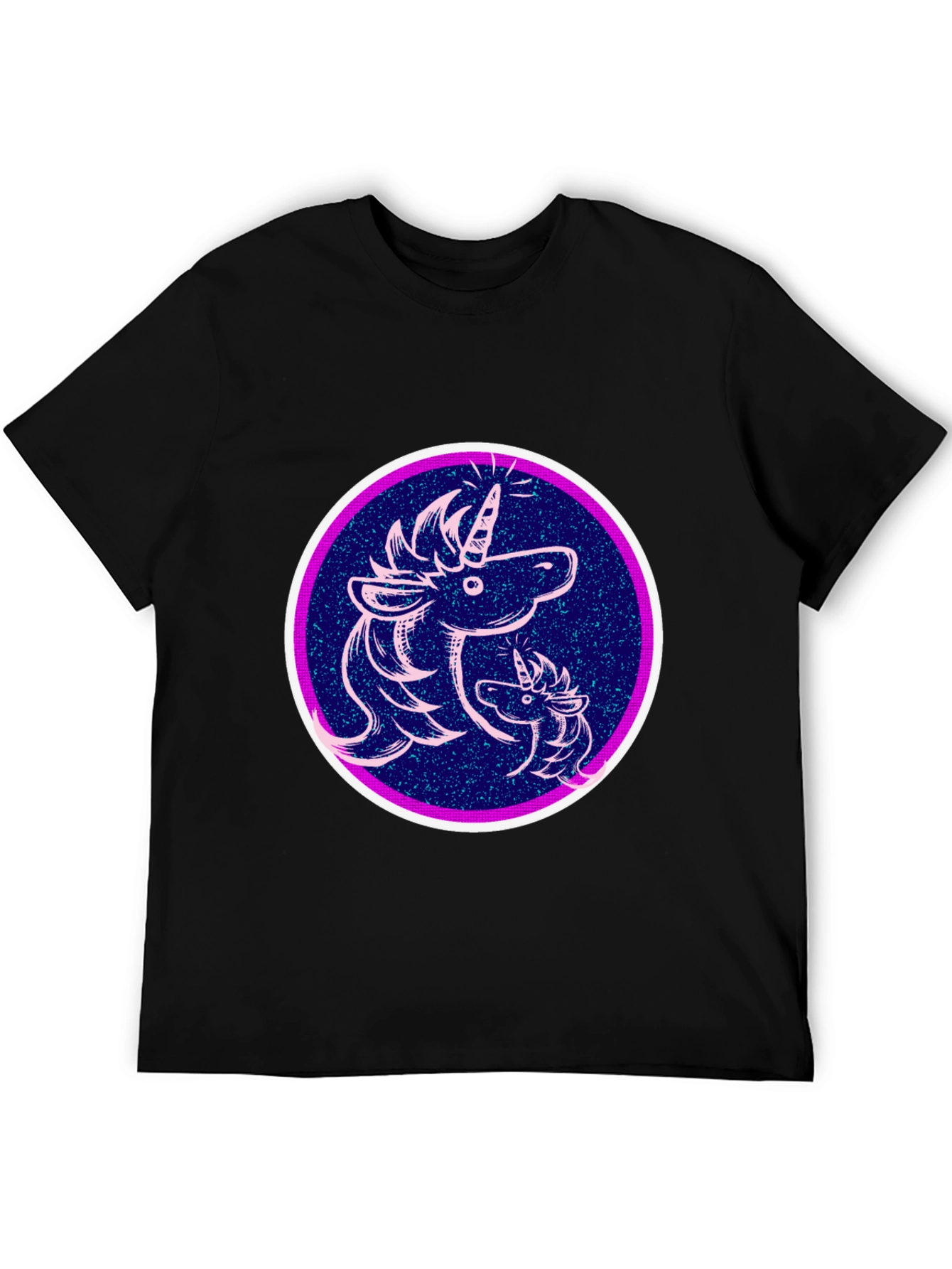 Black Unicorn Graphic Black T-Shirt view 5