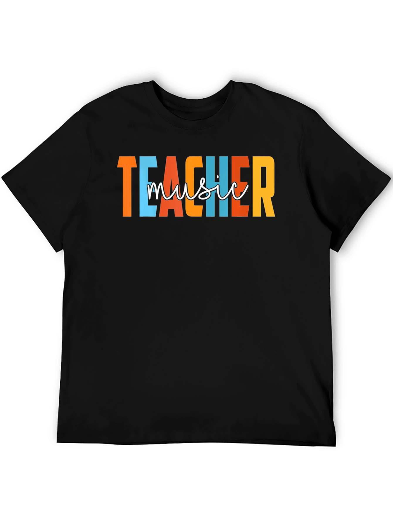 Black Music Teacher Graphic T-Shirt view 5