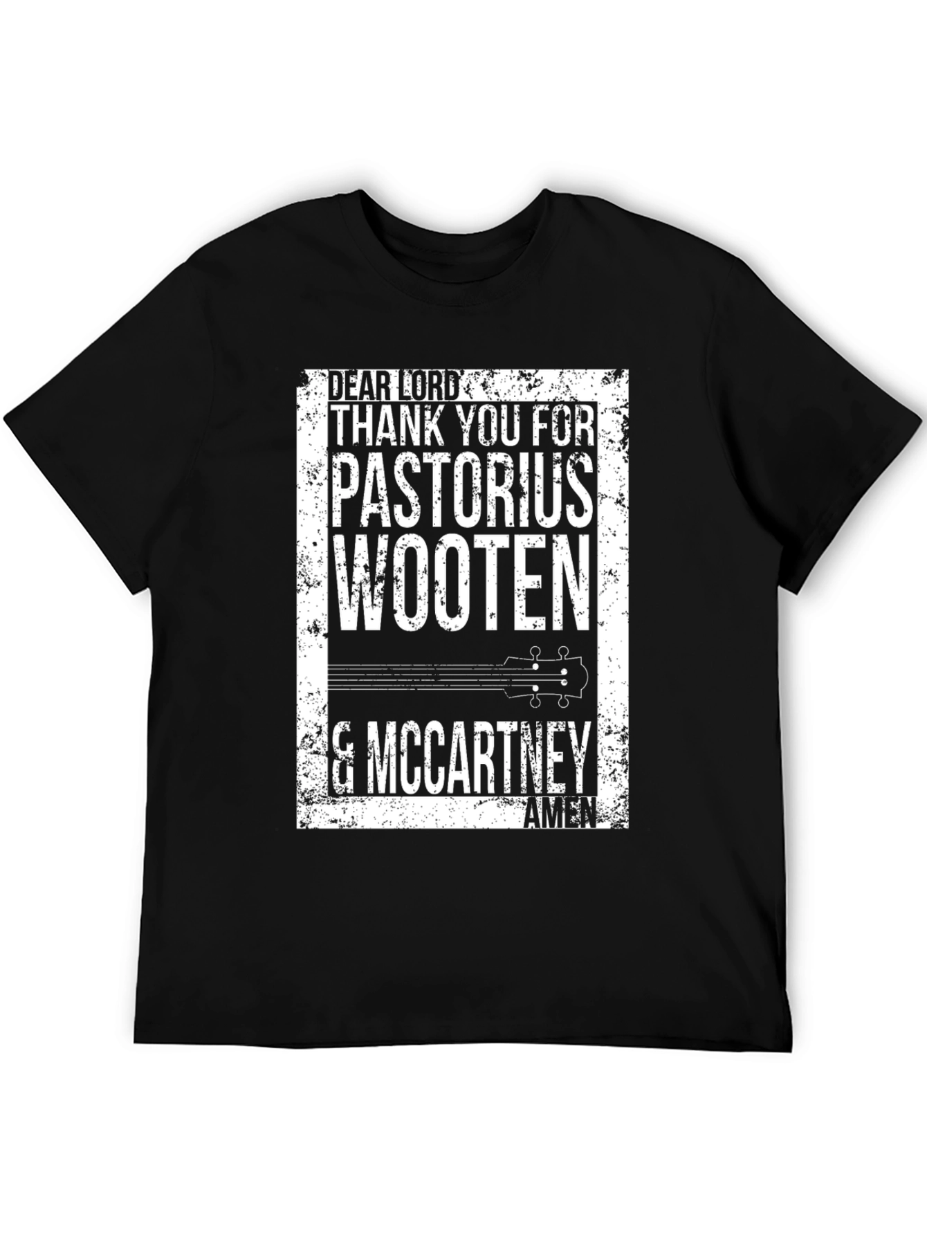 Black Bass Greats T-Shirt: Pastorius, Wooten, McCartney view 5