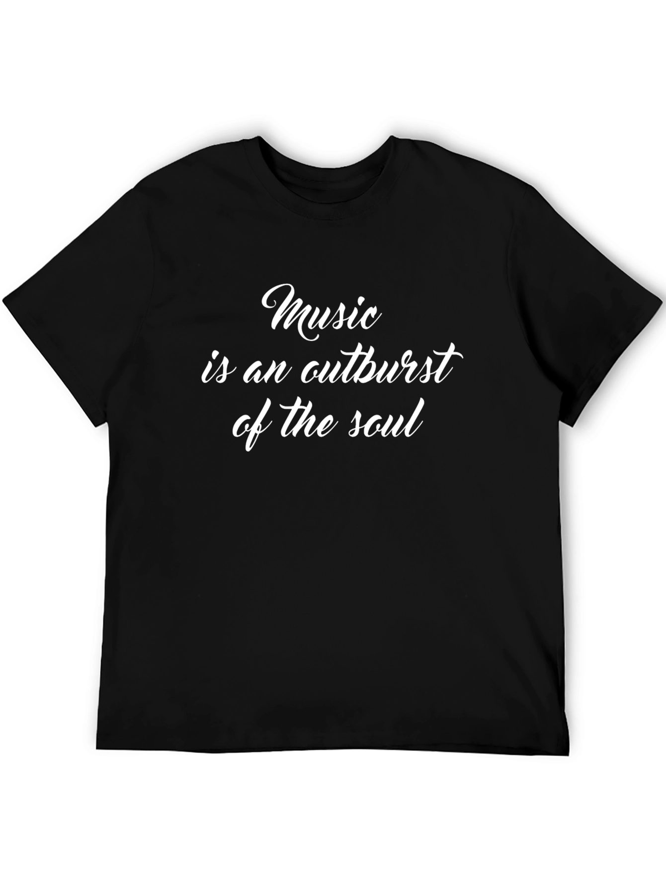 Black Music Outburst Soul Graphic Tee - Trendy Black T-Shirt view 5