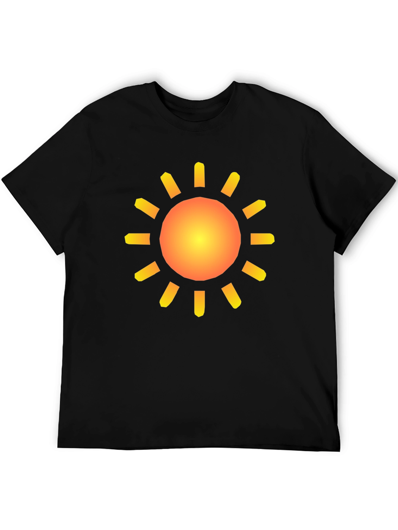Black Sunny Day Graphic Tee - Black Cotton T-Shirt view 5