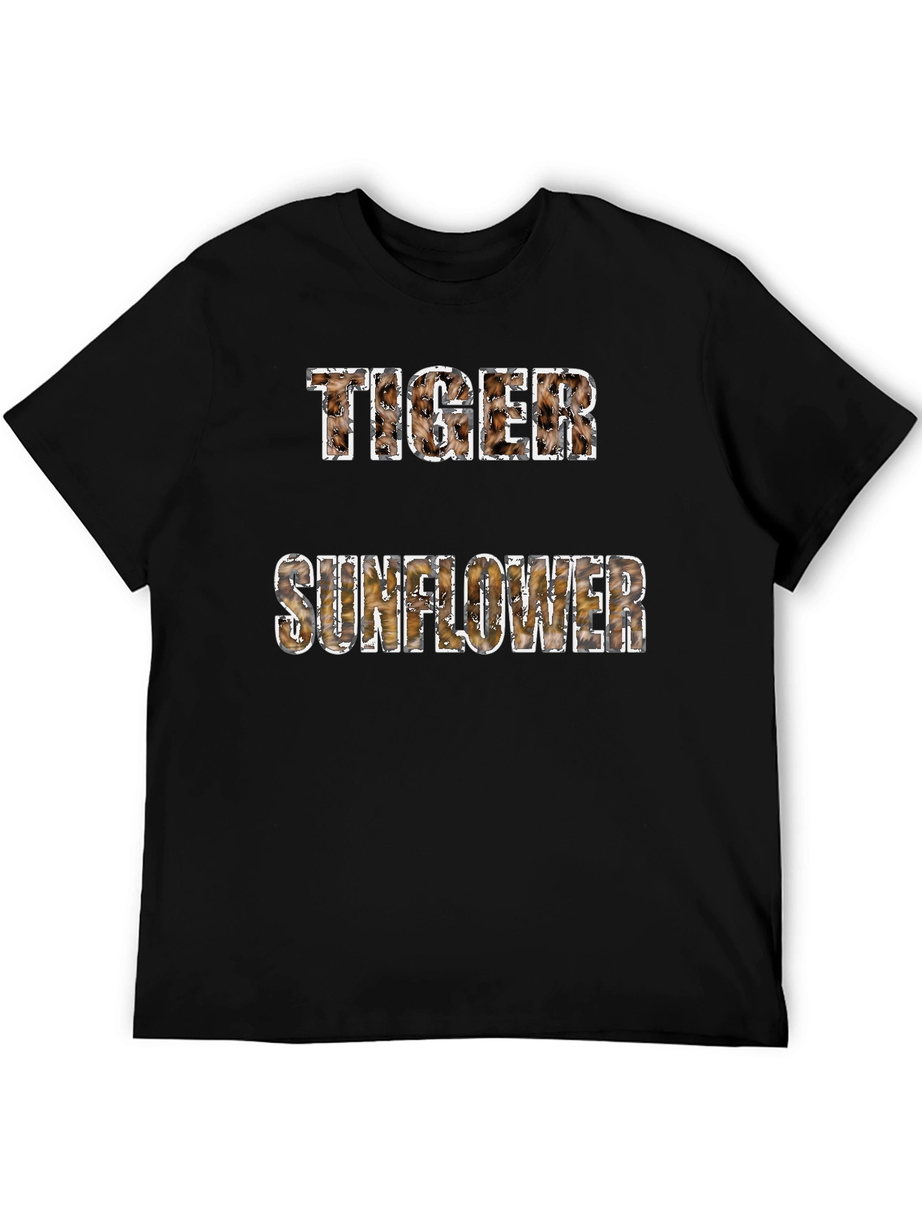 Black Tiger Sunflower Graphic Tee view 5