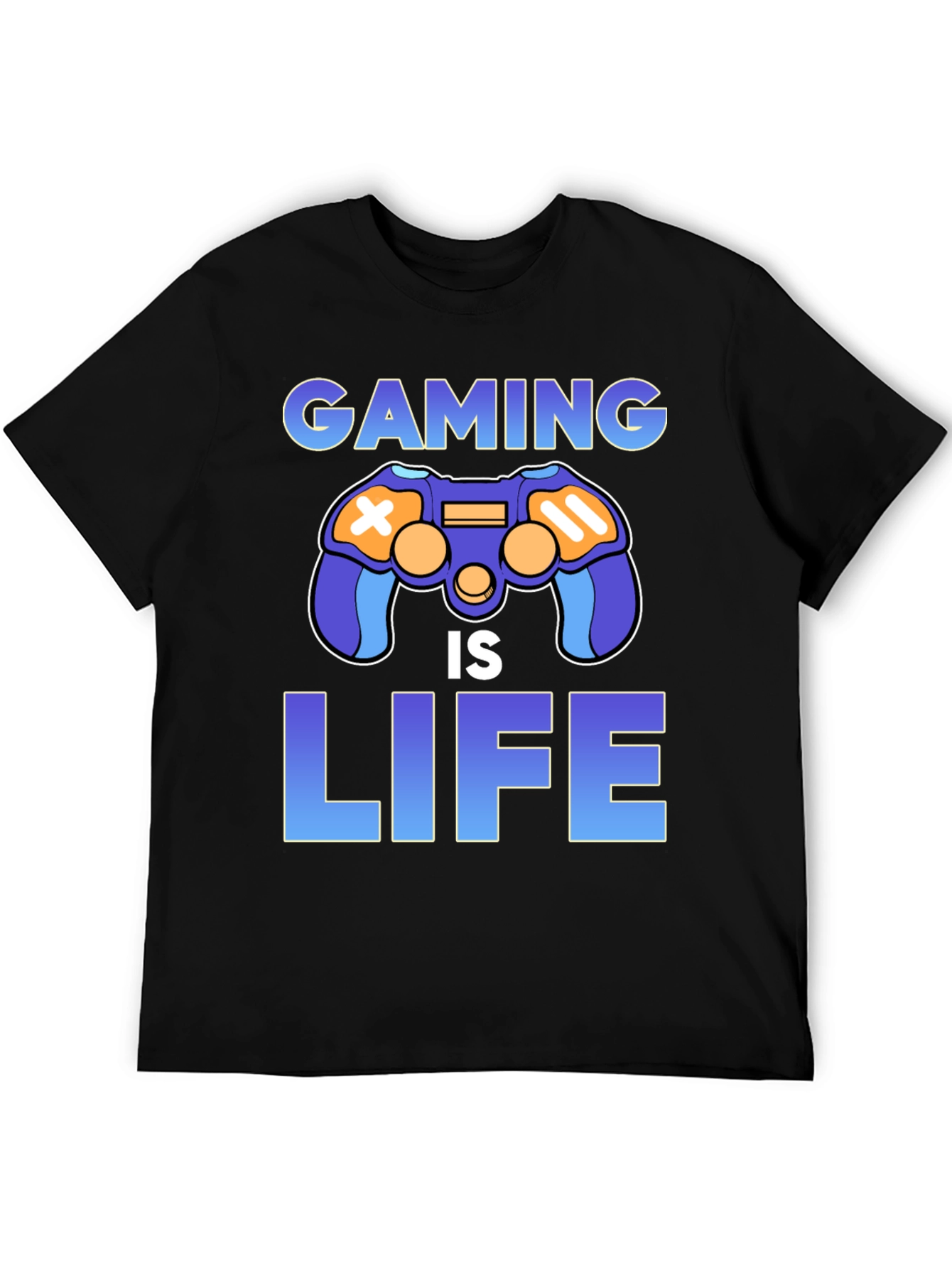 Black Gaming Is Life T-Shirt, Gamer Apparel view 5