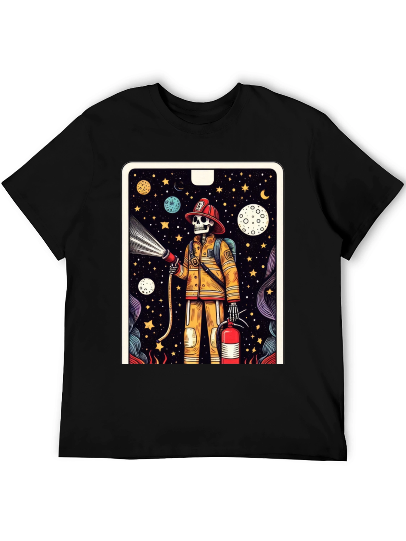 Skeleton Firefighter Graphic Tee - 5