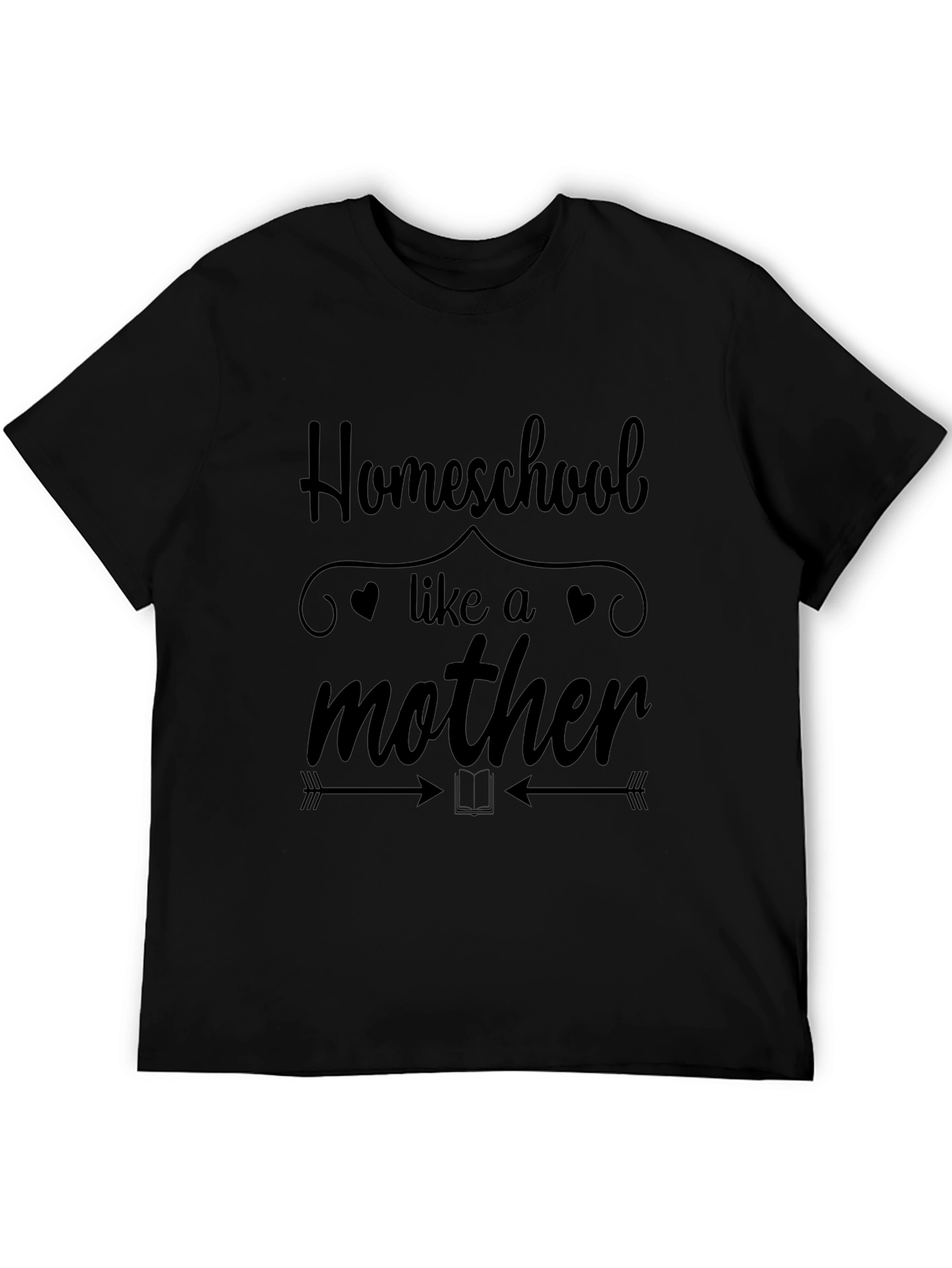 Black Homeschool Like a Mother T-Shirt view 5