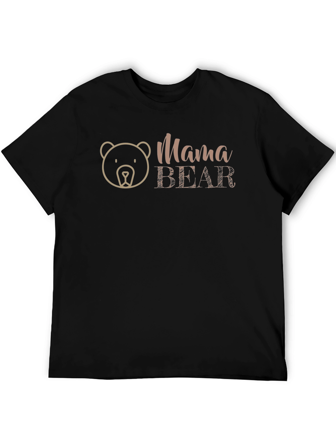 Black Mama Bear Graphic Tee - Cute Mom Life Shirt view 5