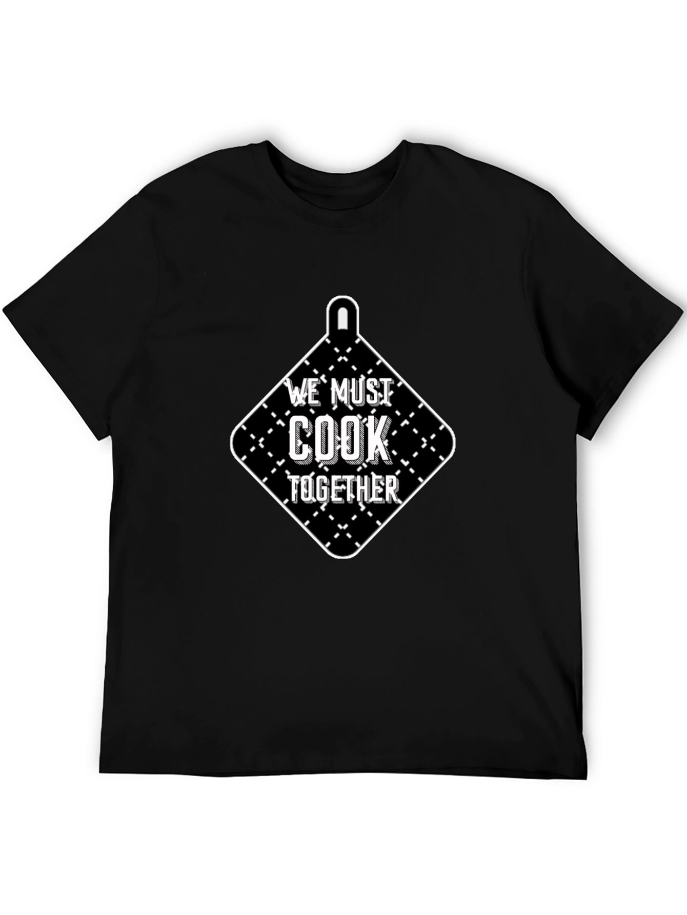 Black We Must Cook Together Black Graphic Tee view 5