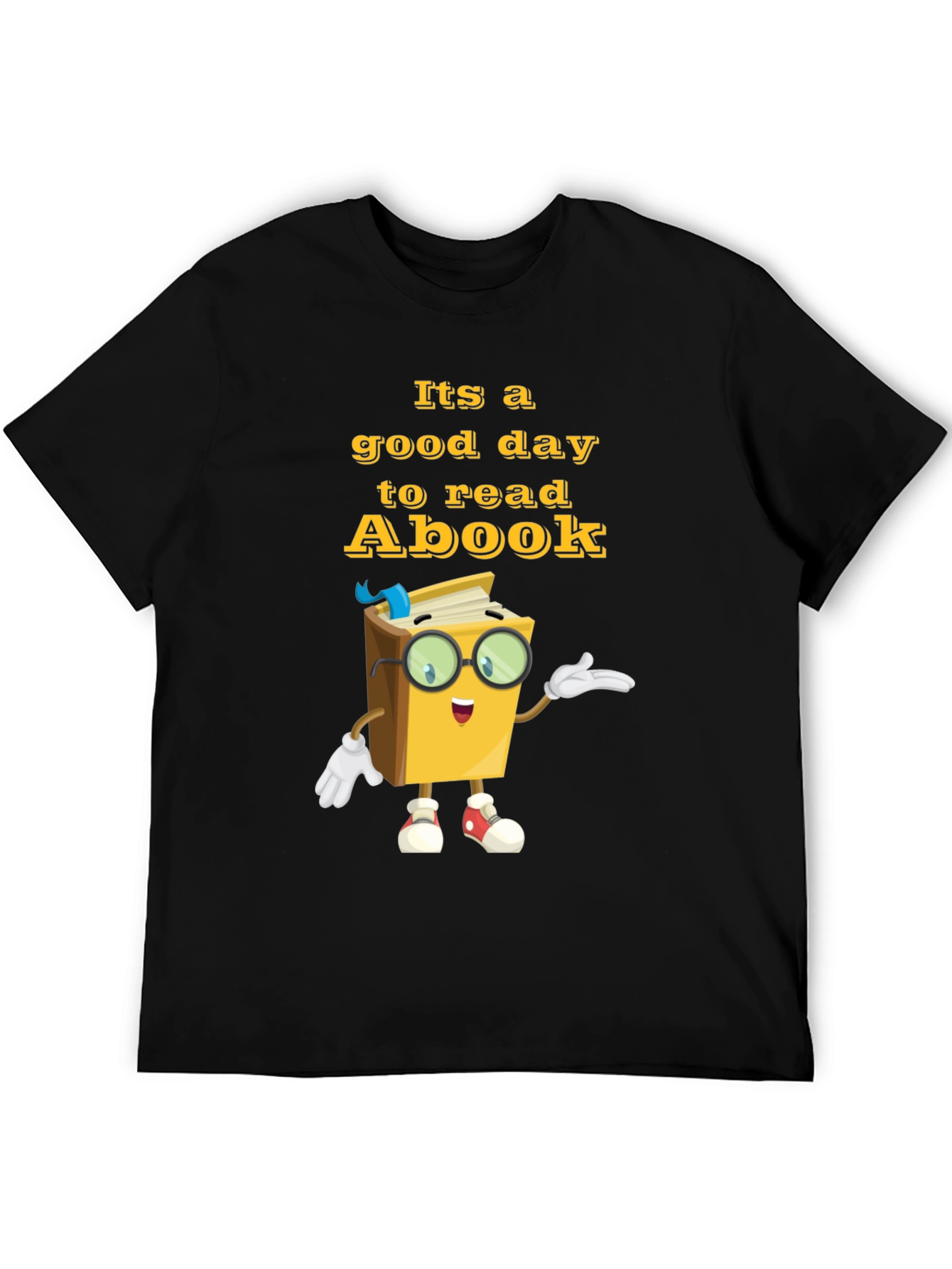 Black Funny Bookworm T-Shirt - It's a Good Day to Read view 5