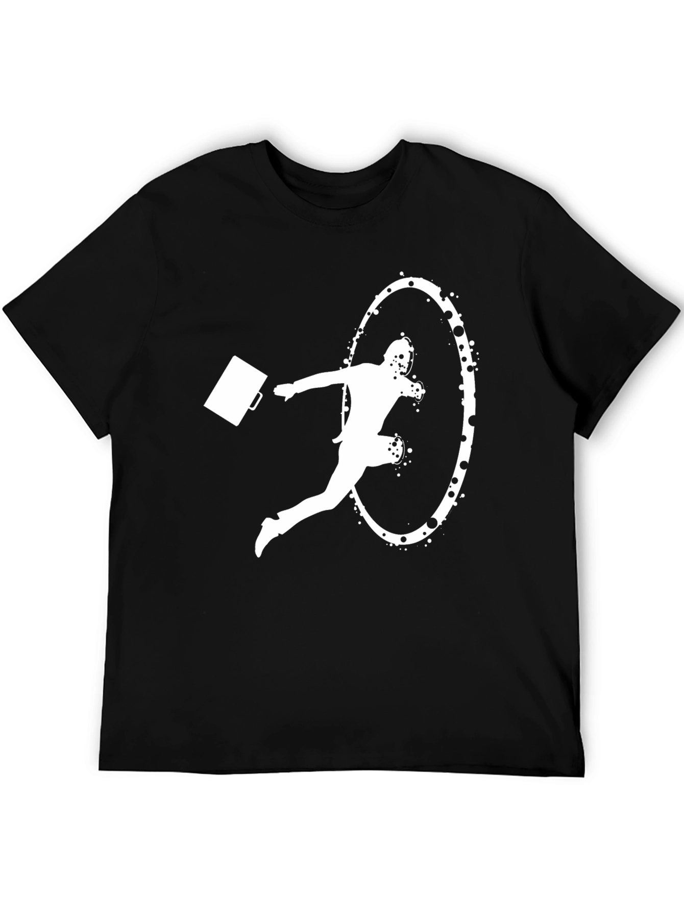 Black Portal Businessman Graphic T-Shirt view 5