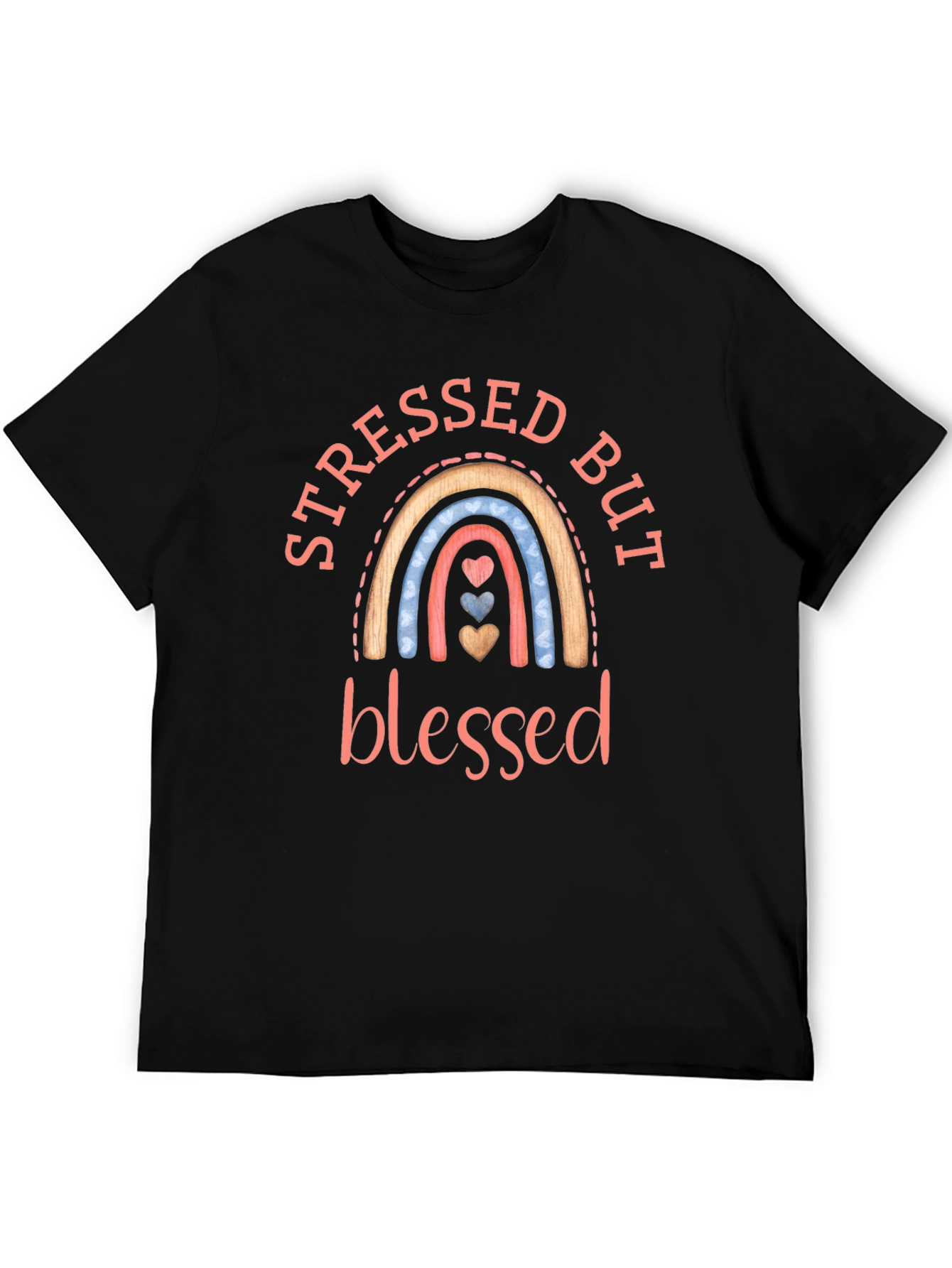 Black Stressed But Blessed T-Shirt view 5